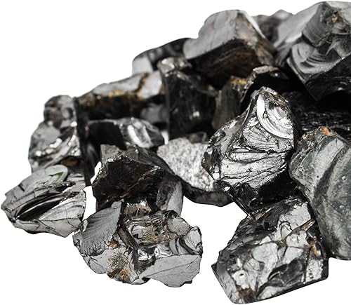 Miniatura 2 de wellness hut Piedras de shungita Elite - para agua de shungita - 18 libra (1.98 oz) piedras de 0.5-1.2 pulgadas