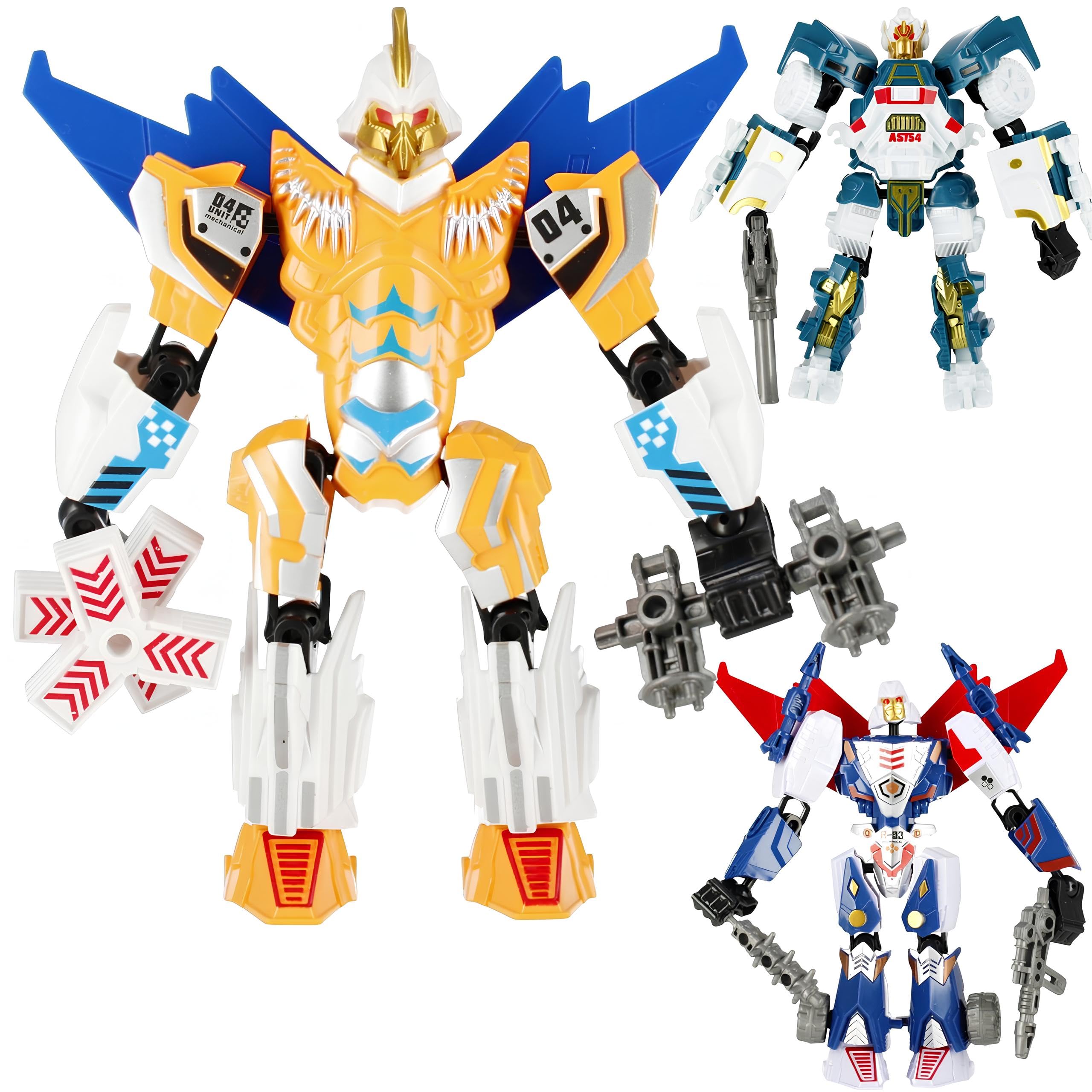 Robot Transformable Robots Car Plane Dinosaur Tyrannosaurus Triceratops Jurassic Dino Bot Mech Si and Become a Giant Robot Mecha Transformable Vehicle Transform Bot Mech - Image 4