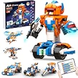 Robot X Robot Building Kit, 12-in-1 Programmable APP Remote Control RC Car, STEM Robotics Coding Set, Educational Birthday Gifts for Boys Girls Kids Ages 8-12 (600 Pieces)