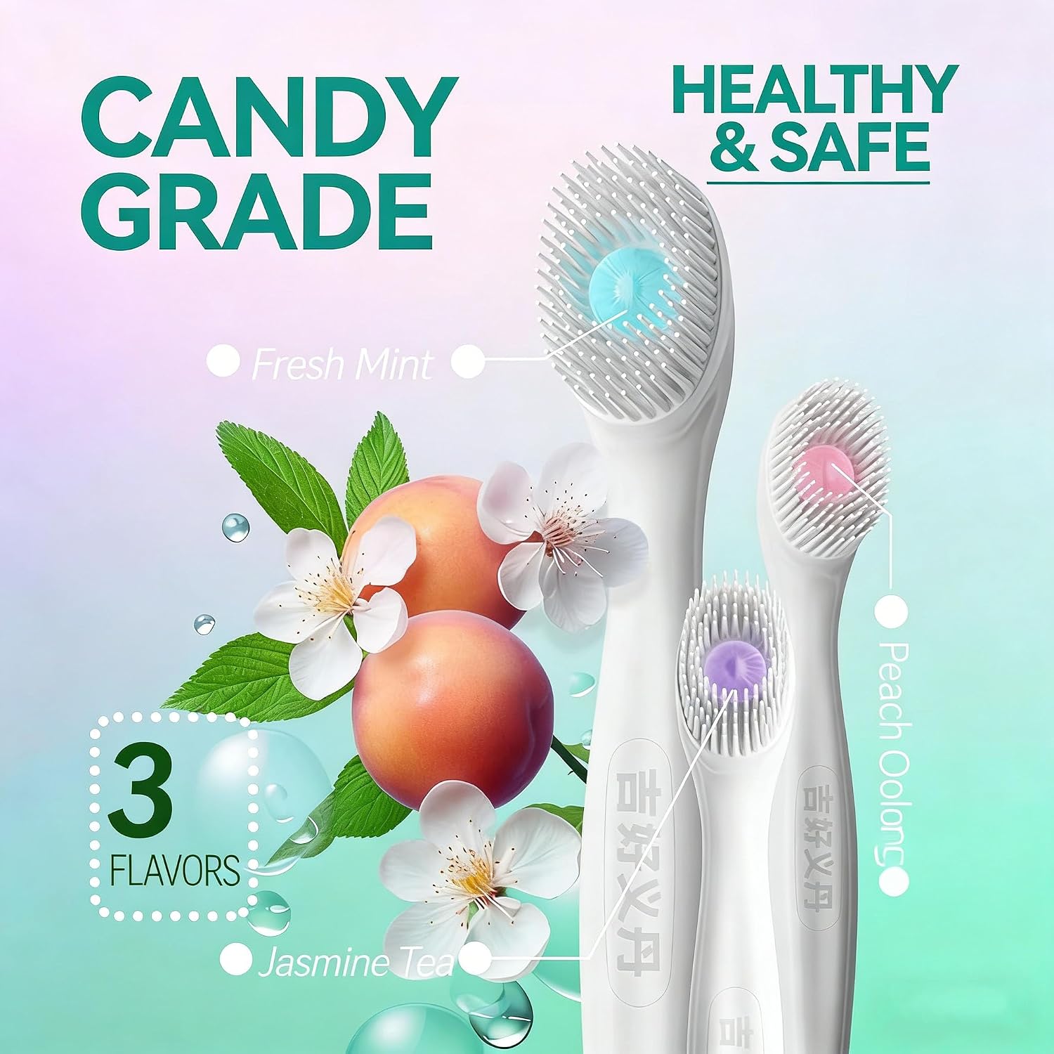 Mini Disposable Toothbrush Set, 24-Pack, Multiple Flavors, Individually Wrapped (Mixed Flavors) image 4