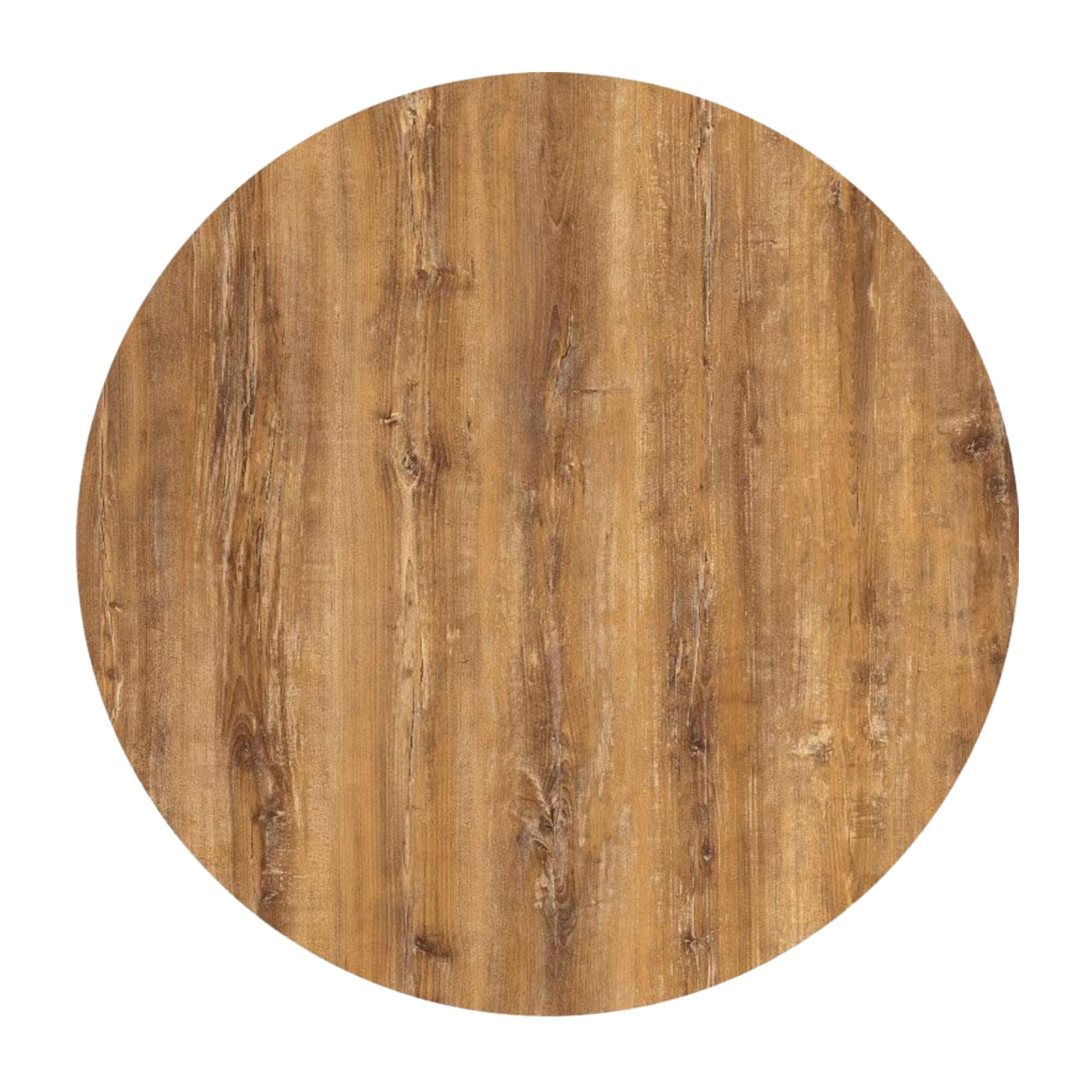 Acht & Acht Hochwertige Tischplatte Topalit – Ø80cm – 2,6 cm Dicke für Bistrotisch/Esstisch/für Outdoor und Indoor - Farbe: Atacama Cherry