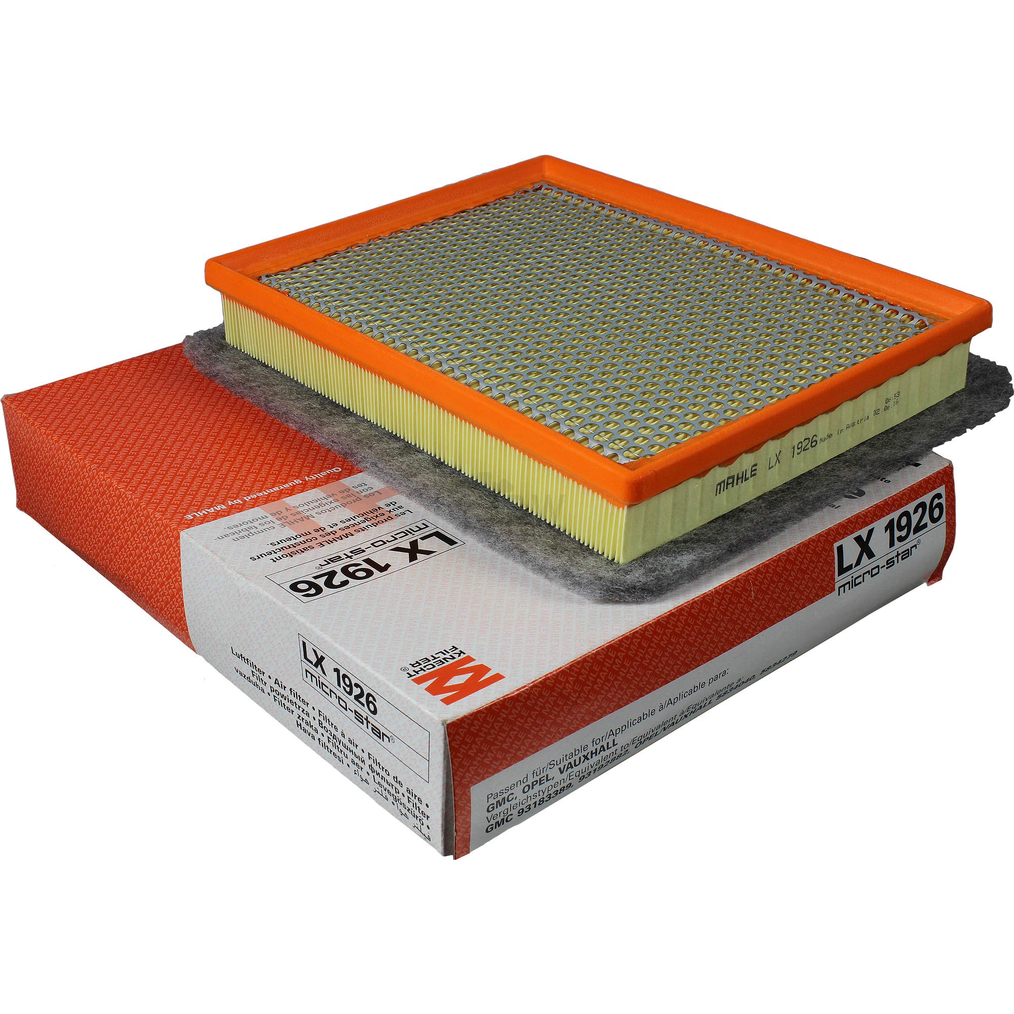 Paquete de inspección Kit de mantenimiento con filtro de aceite OX 437D, filtro de aire LX 1926, filtro de combustible KX 231D, tornillo de cierre