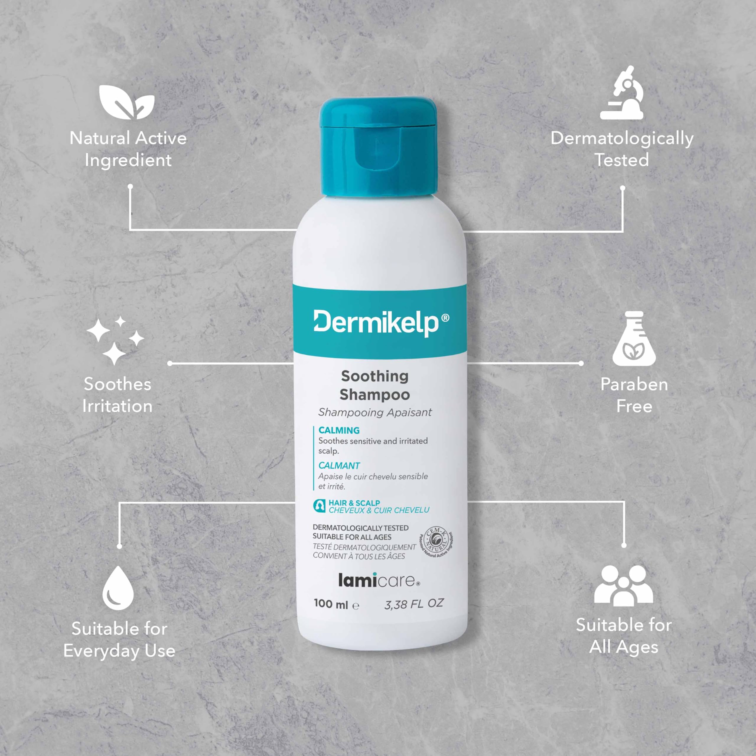 Dermikelp® Soothing Shampoo for Dry Itchy Scalps, Gentle Care for Dandruff and Sensitivity Coal Tar-Free, Paraben-Free - Image 3