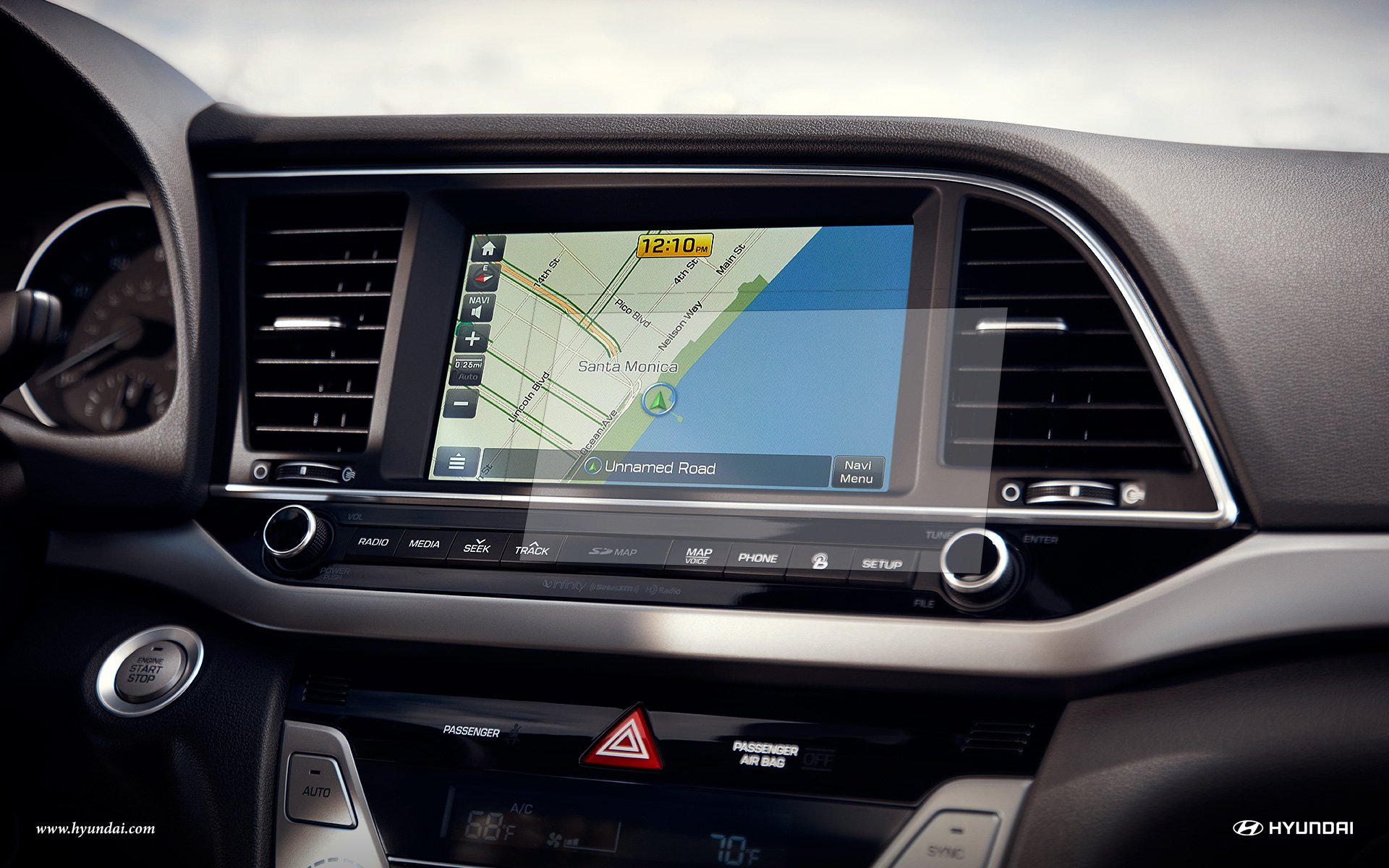 PcProfessional Screen Protector (Set of 2) for 2014 2015 2016 2017 Hyundai Sonata 7