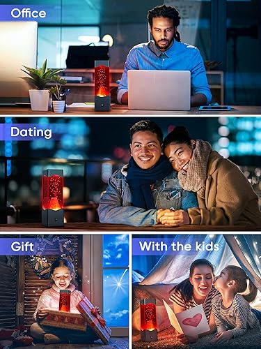 Miniatura 8 de Luz nocturna para niños, lámparas de volcán alimentadas por USB, luz nocturna relajante para niños y adultos, decoración de volcán de oficina para