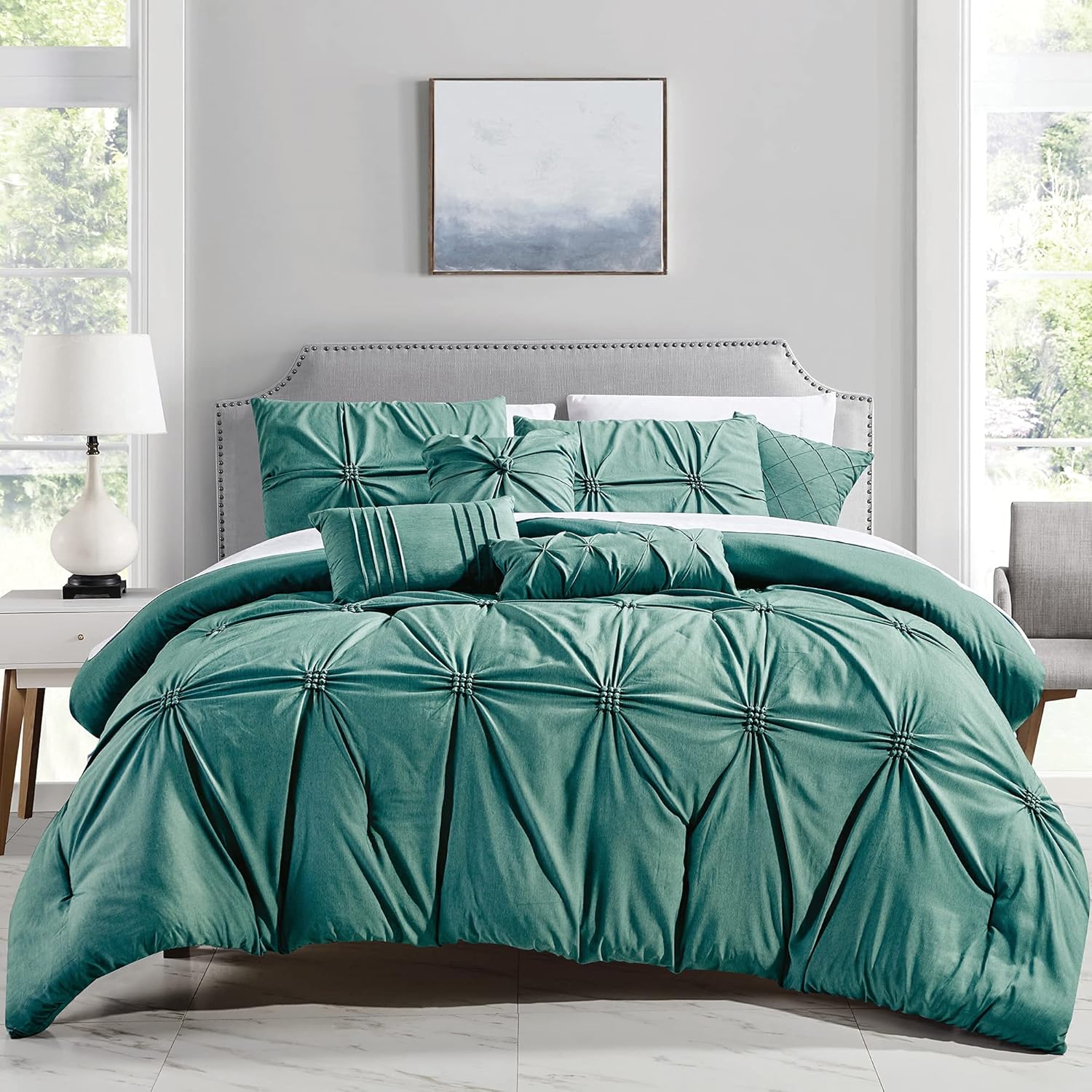 Bedding Haus Luxury 7Piece Full/Queen Comforter Set with