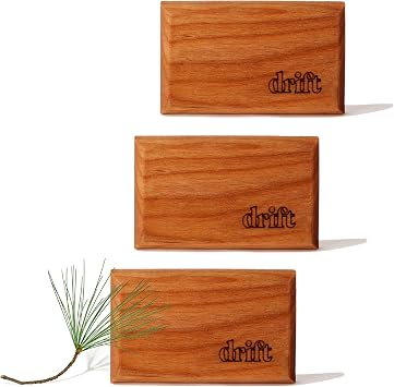 Drift Car Air Freshener - The Original Wood Air Freshener - Car Odor Eliminator - Long Lasting Scent - Metal Clip - Essential Oils - Clean Ingredients - Pine Scent 3 Pack Refill - NO CLIP INCLUDED