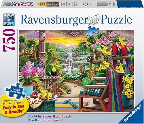 Miniatura 2 de Ravensburger Tropical Retreat - Rompecabezas de gran formato de 750 piezas | Tecnología Softclick vibrante, sin reflejos y adecuada para la edad |