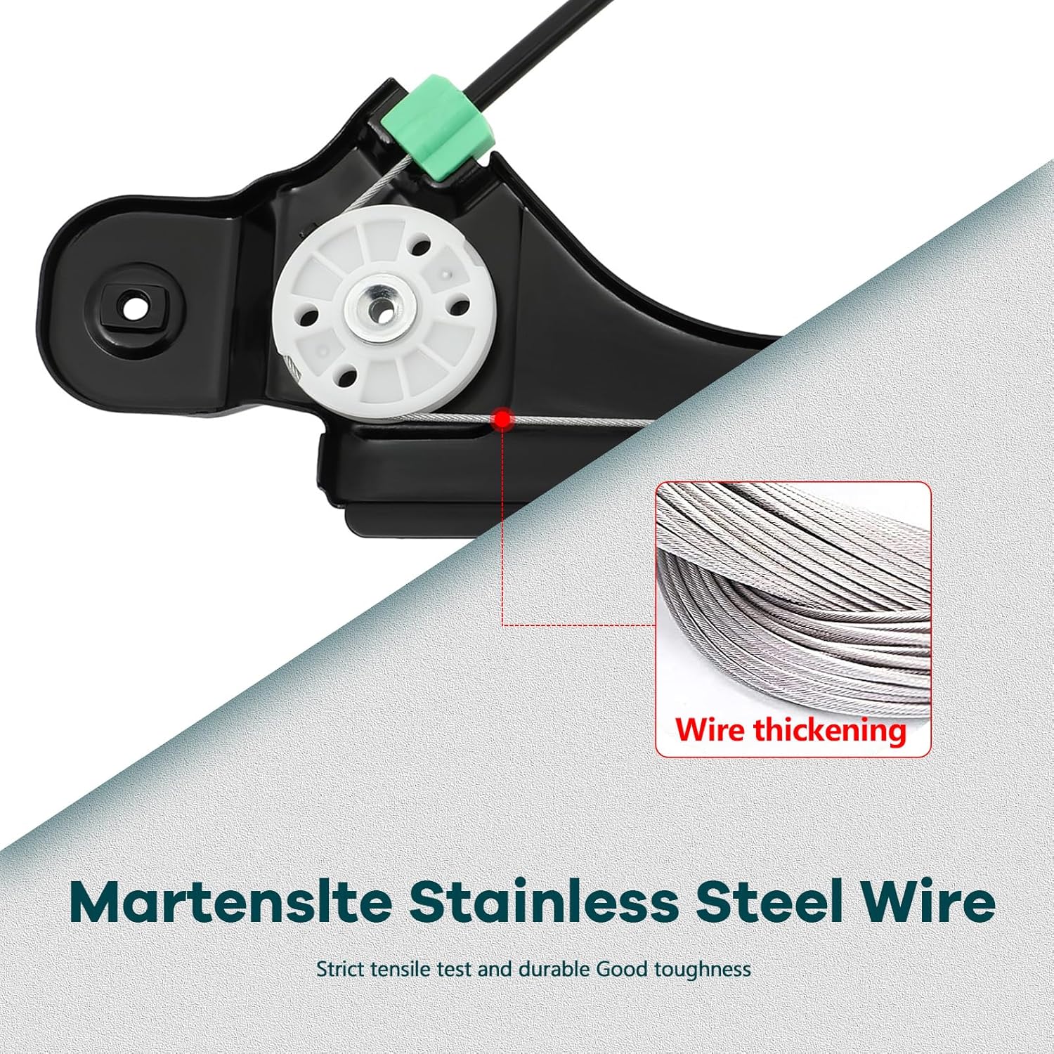 FINDAUTO Power Window Regulator w/Motor Front Left Driver Side fits 2010-2015 for Cadillac SRX 2011 for Saab 9-4X 751-966