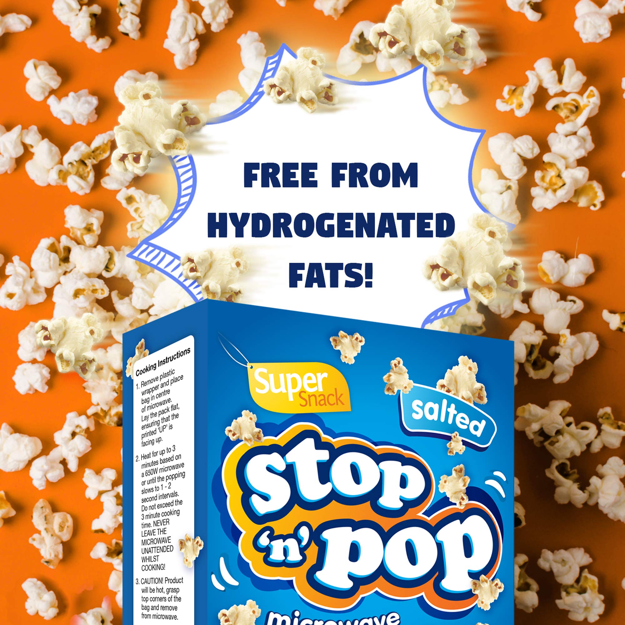 15pk x 85g SOL Stop 'n' Pop Microwave Popcorn Salted Popcorn Flavour