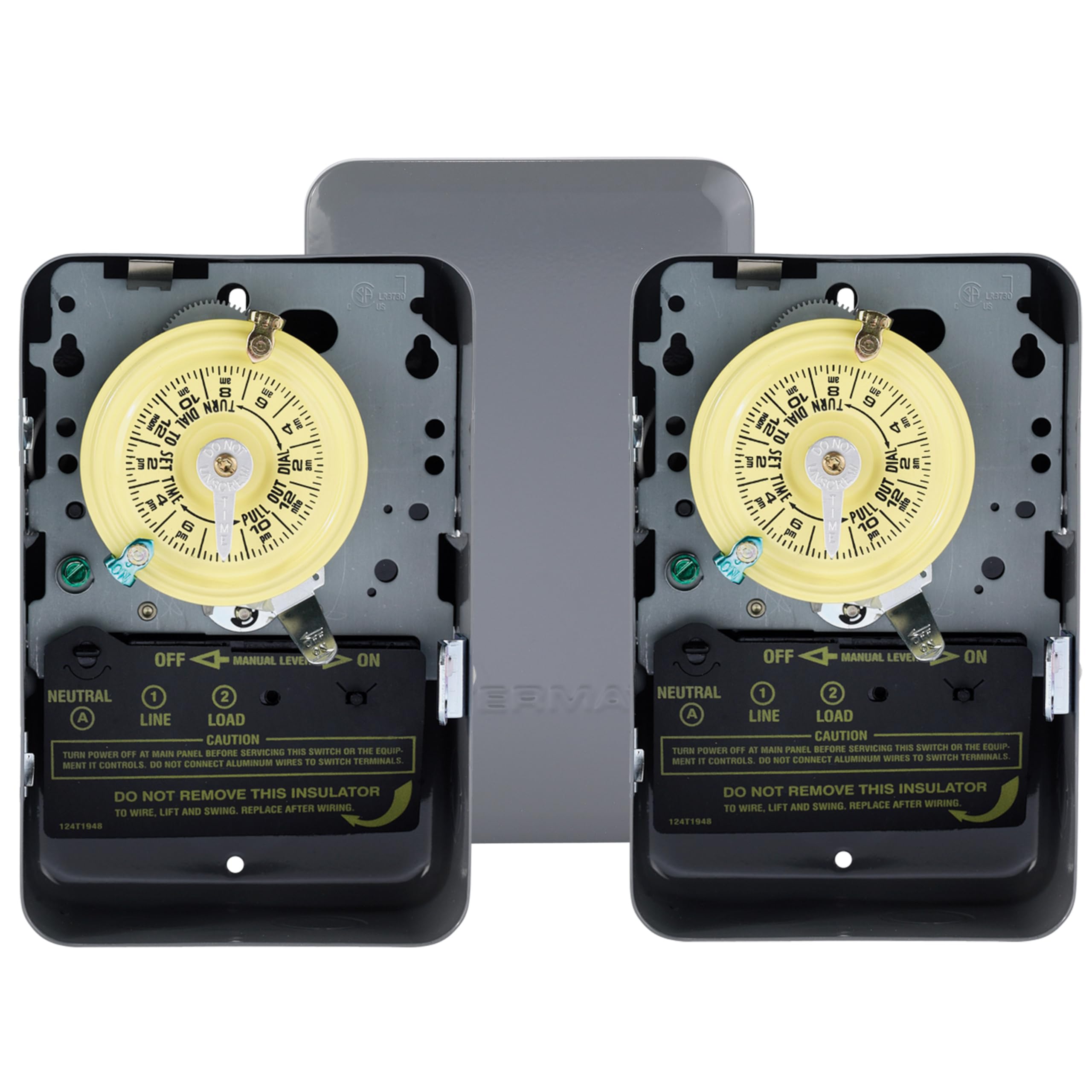 Intermatic T101 24-Hour Mechanical Time Switch, 3 Pack - Reliable Control for Various Loads