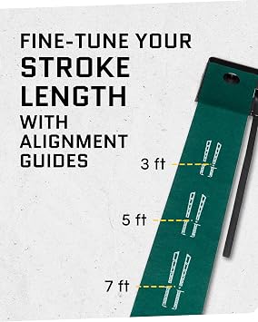 SKLZ Putting Green: Perfect Your Golf Skills with Realistic Home Practice - Improve Your Putting Stroke, Lower Your Scores, and Enjoy Convenient, Training Anytime, Anywhere!