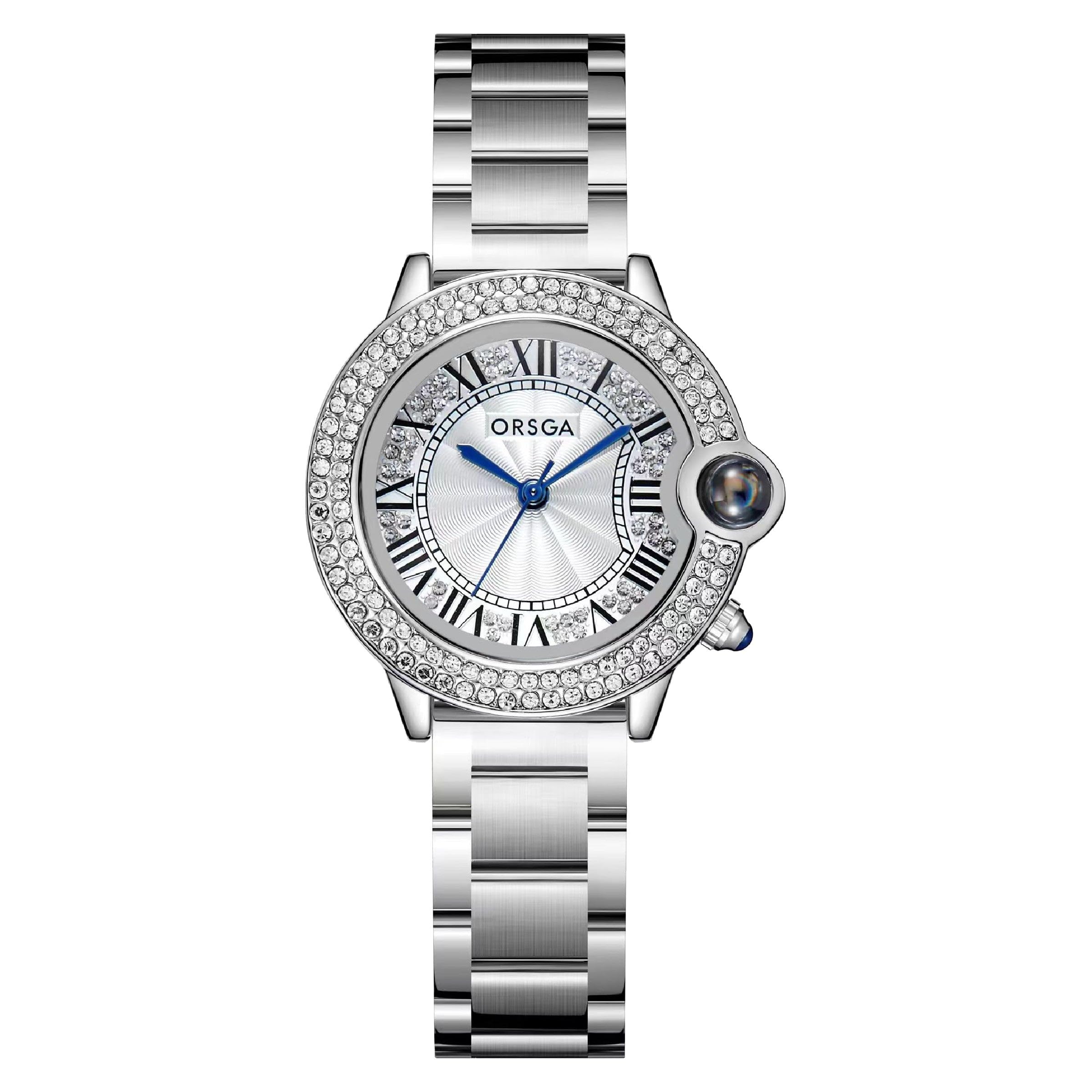 ESQUE White Dial Diamond Studded Watch