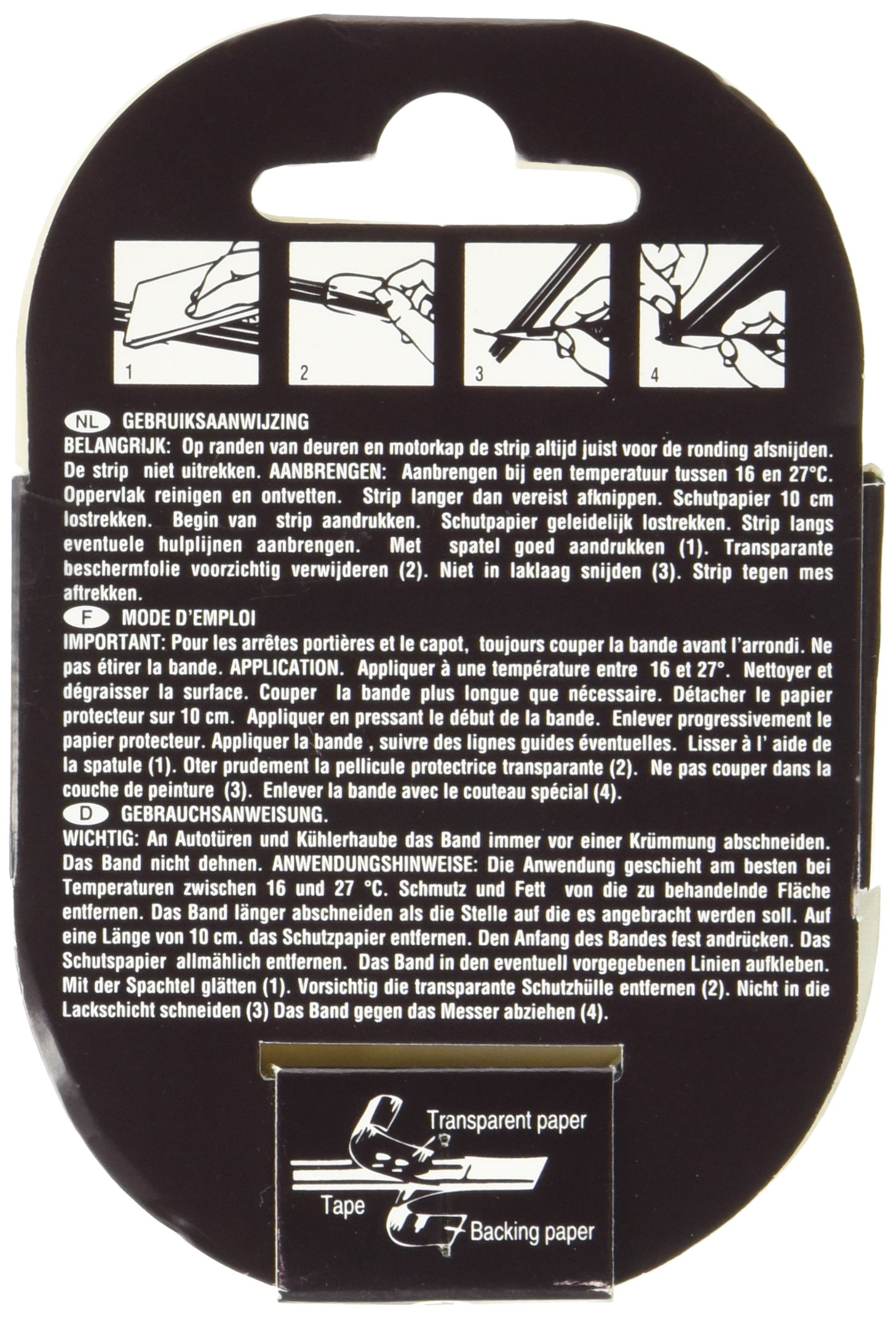 Liseret de jante tuning motip solidline bleu fonce 6mm (10m)