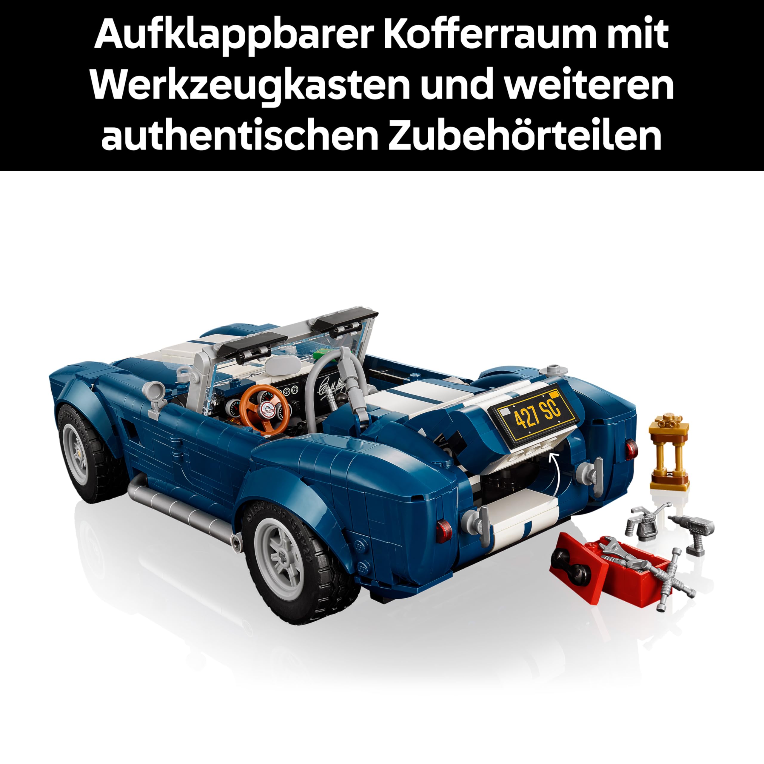LEGO Shelby Cobra 427 S/C - LEGO 10357 inkl. bedruckter Fliese