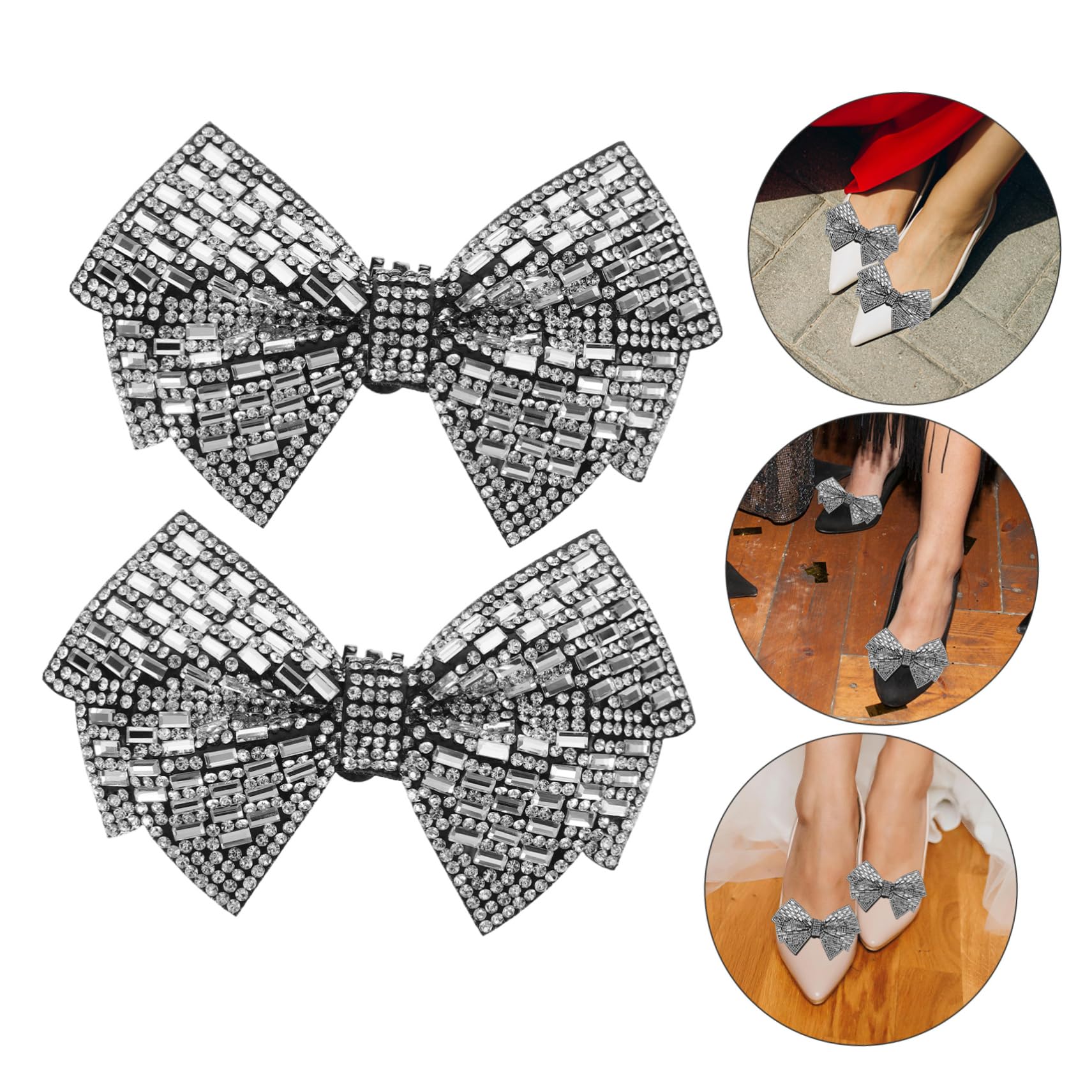 VALICLUD fiore scarpa fiocco fermaglio per scarpe con fiocco ciondoli per scarpe con fiocco accessori per scarpe decorazioni per scarpe ciondoli per scarpe da sposa fascino alto