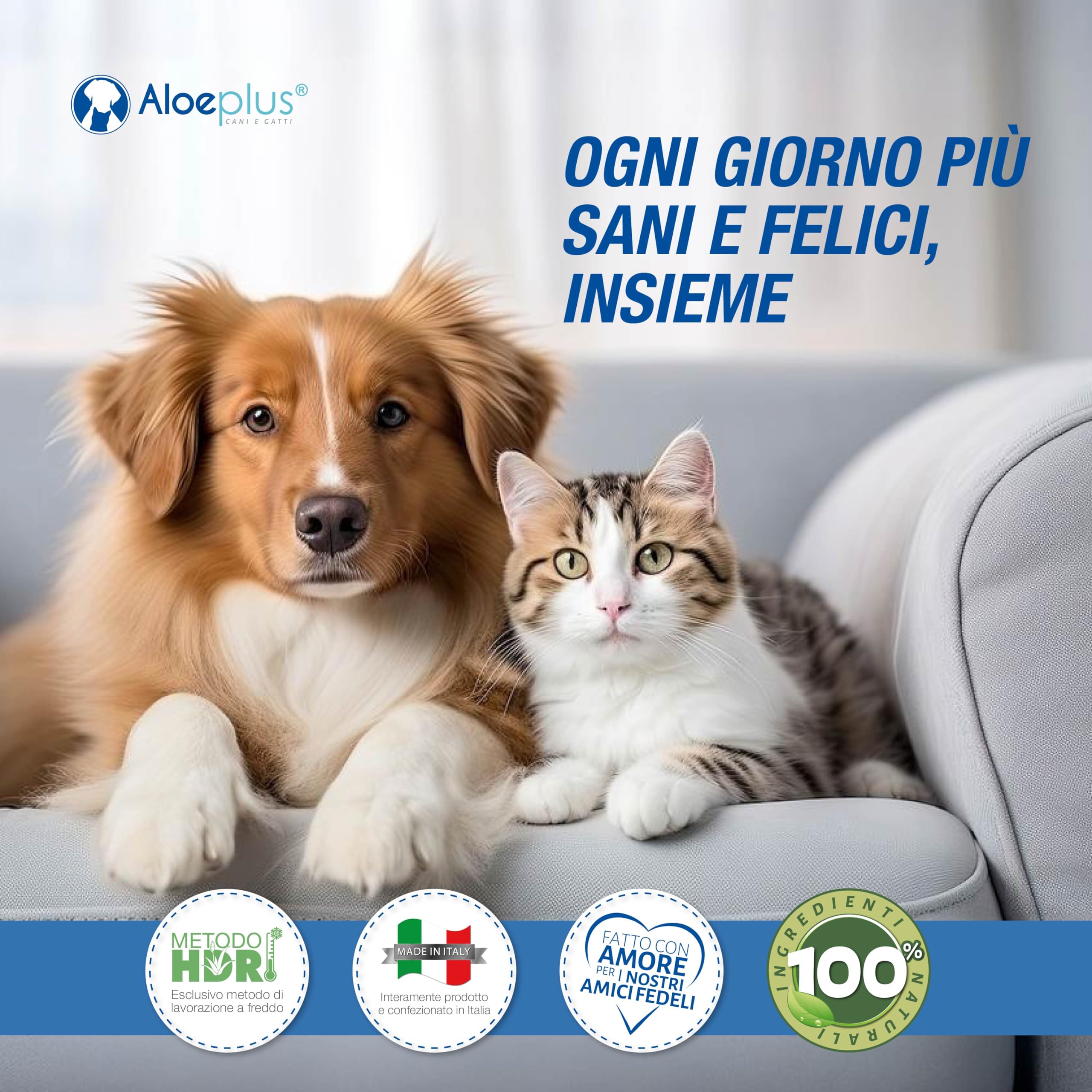 Aloeplus Zampet - Crema Polpastrelli Cane e Gatto, Balsamo Zampe Cane 100% Naturale, Idrata Protegge Rigenera, Contro Irritazioni e Secchezza, con Aloe Arborescens, Burro di Karité e Olio di Mandorle