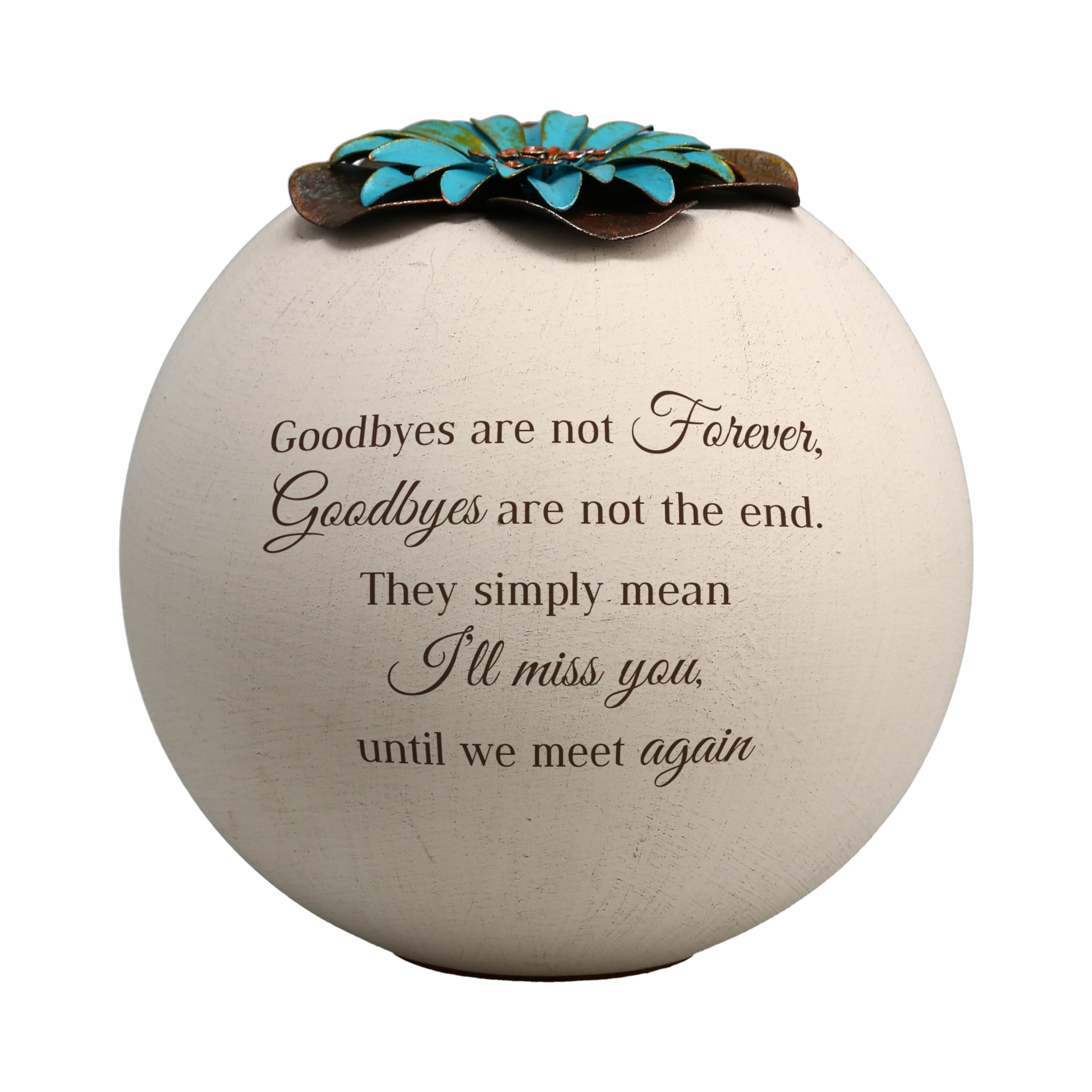 Pavilion – Figurine Ange Résine « Missing You » – 14 Cm – Peinte à La Main – Détails Bois Et Argent – Cadeau Réconfortant