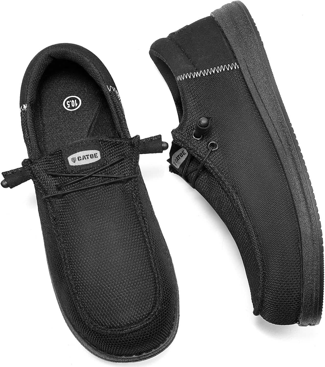 Steel Toe Shoes for Men Slip On Safety Work Loafers Lightweight Composite Toe Shoes for Men Comfortable Mens Safety Tennis Sneakers