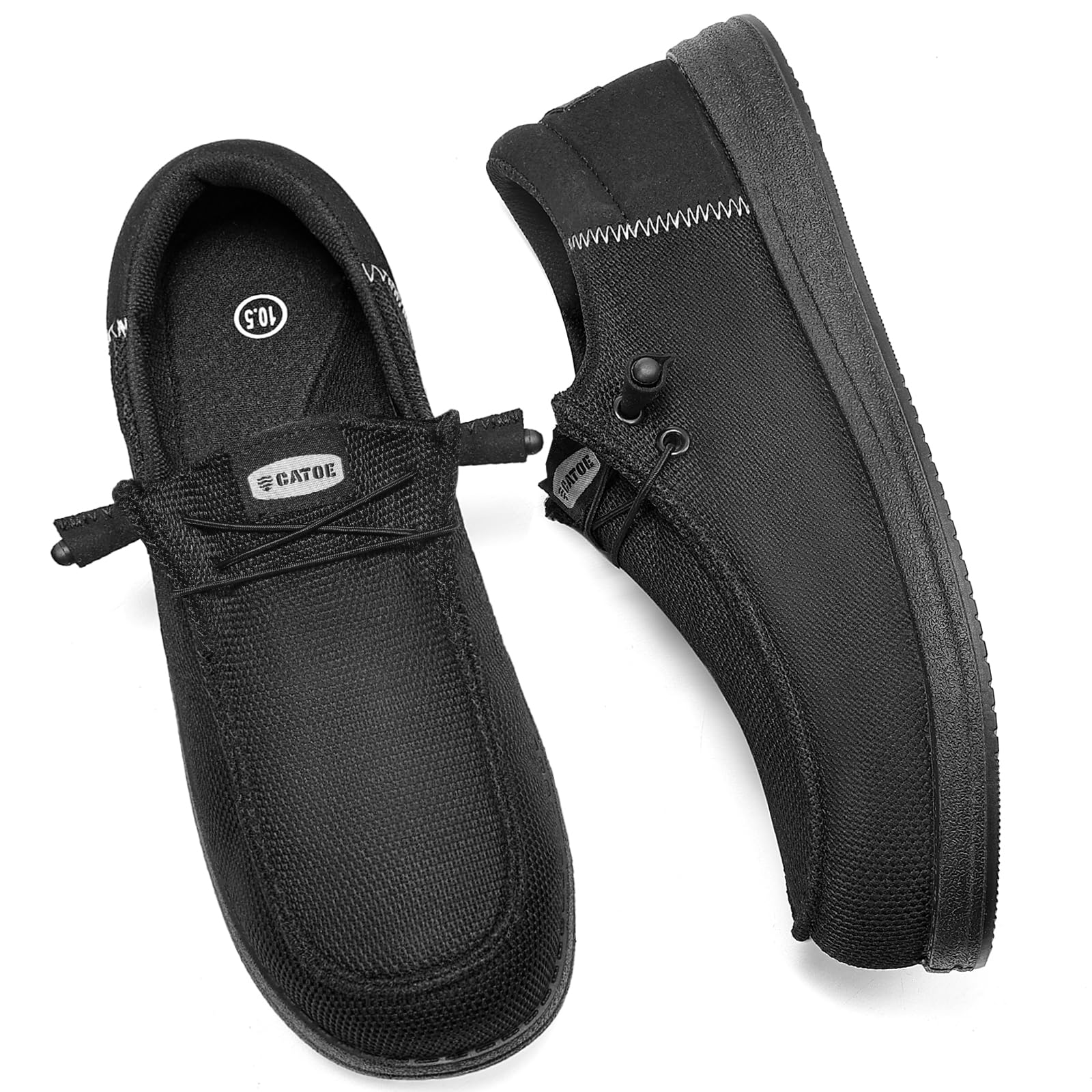 Steel Toe Shoes for Men Slip On Safety Work Loafers Lightweight Composite Toe Shoes for Men Comfortable Mens Safety Tennis Sneakers