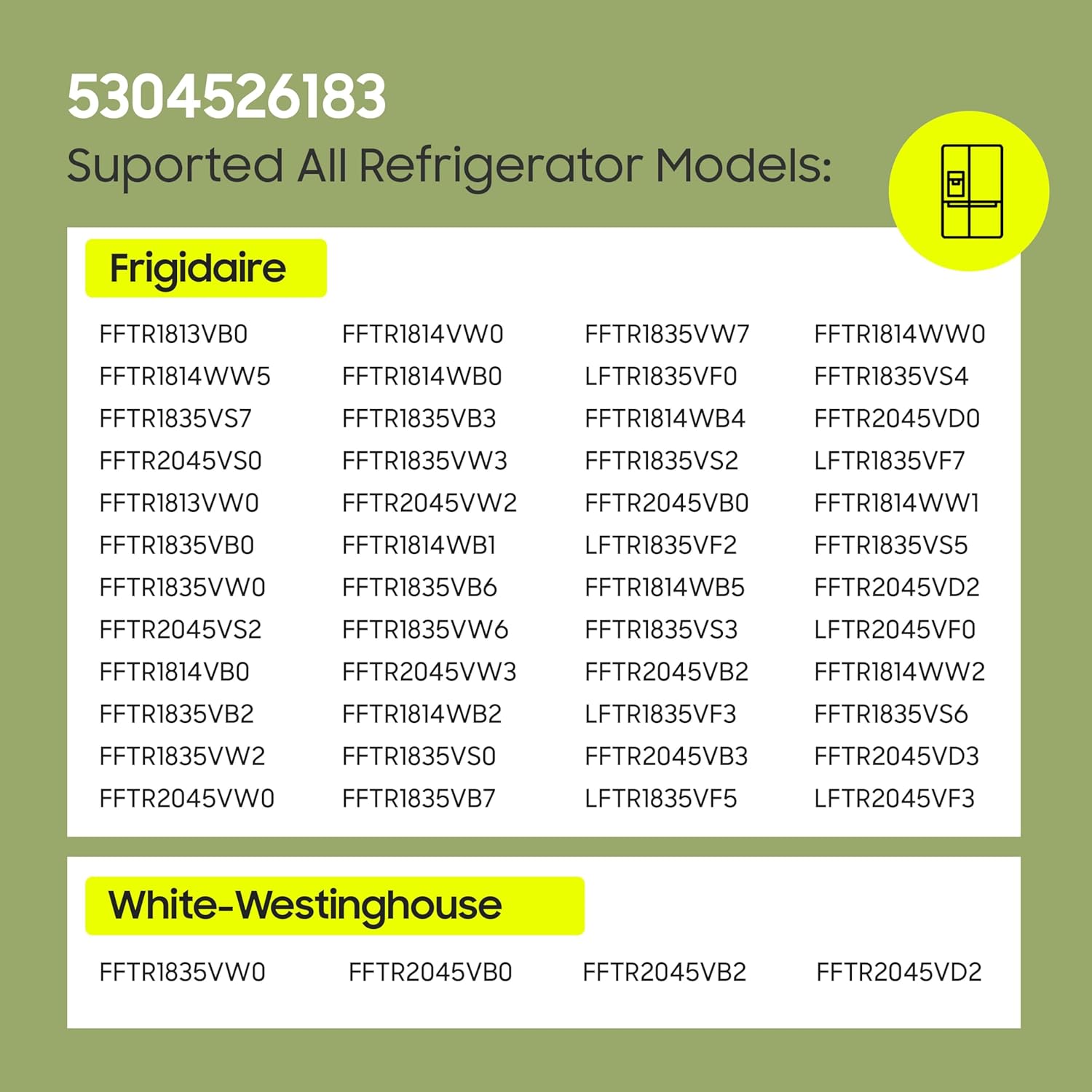 5304526183 Defrost Timer for Frigidaire Refrigerator – 8hr 35min Fridge Defrost Timer - OEM Replacement A12859001/D, 5304522331, DHSH-835-2A - Compatible with FFTR1813, FFTR1835VS3, LFTR2045VF7