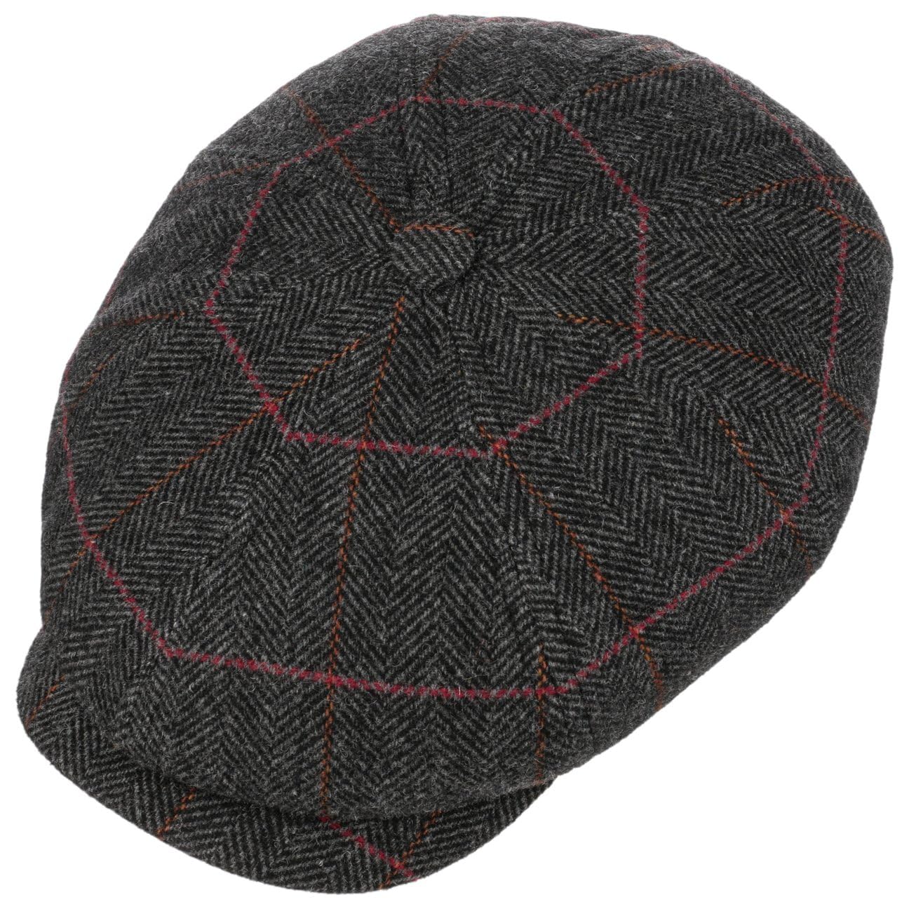 Stetson Hatteras Gallanger Gorra Newsboy Espiga Multicolor Hecho en UE Unisex Otono Invierno