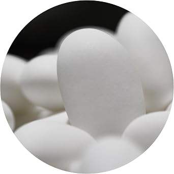 EinsSein Stracciatella Chocolate Almonds white matt 1kg | 160 pieces Sugar Candy Coated Jordan Almond | Dragees for Weddings Baptism & Party Favors (Gift Box Fillers) | Sweet for wedding favours