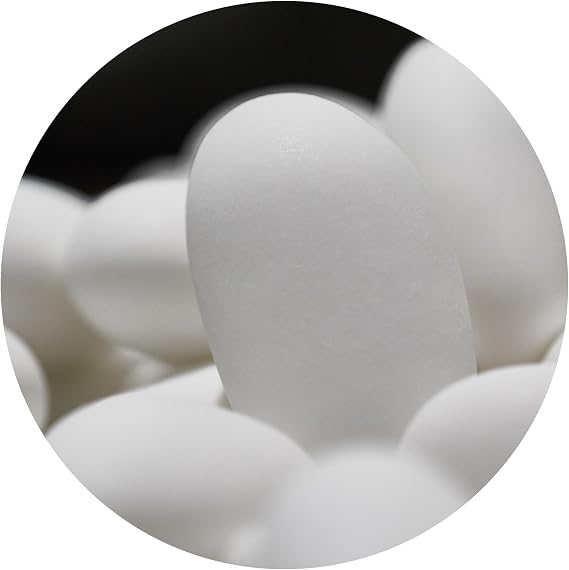 EinsSein Stracciatella Chocolate Almonds white matt 1kg | 160 pieces Sugar Candy Coated Jordan Almond | Dragees for Weddings Baptism & Party Favors (Gift Box Fillers) | Sweet for wedding favours