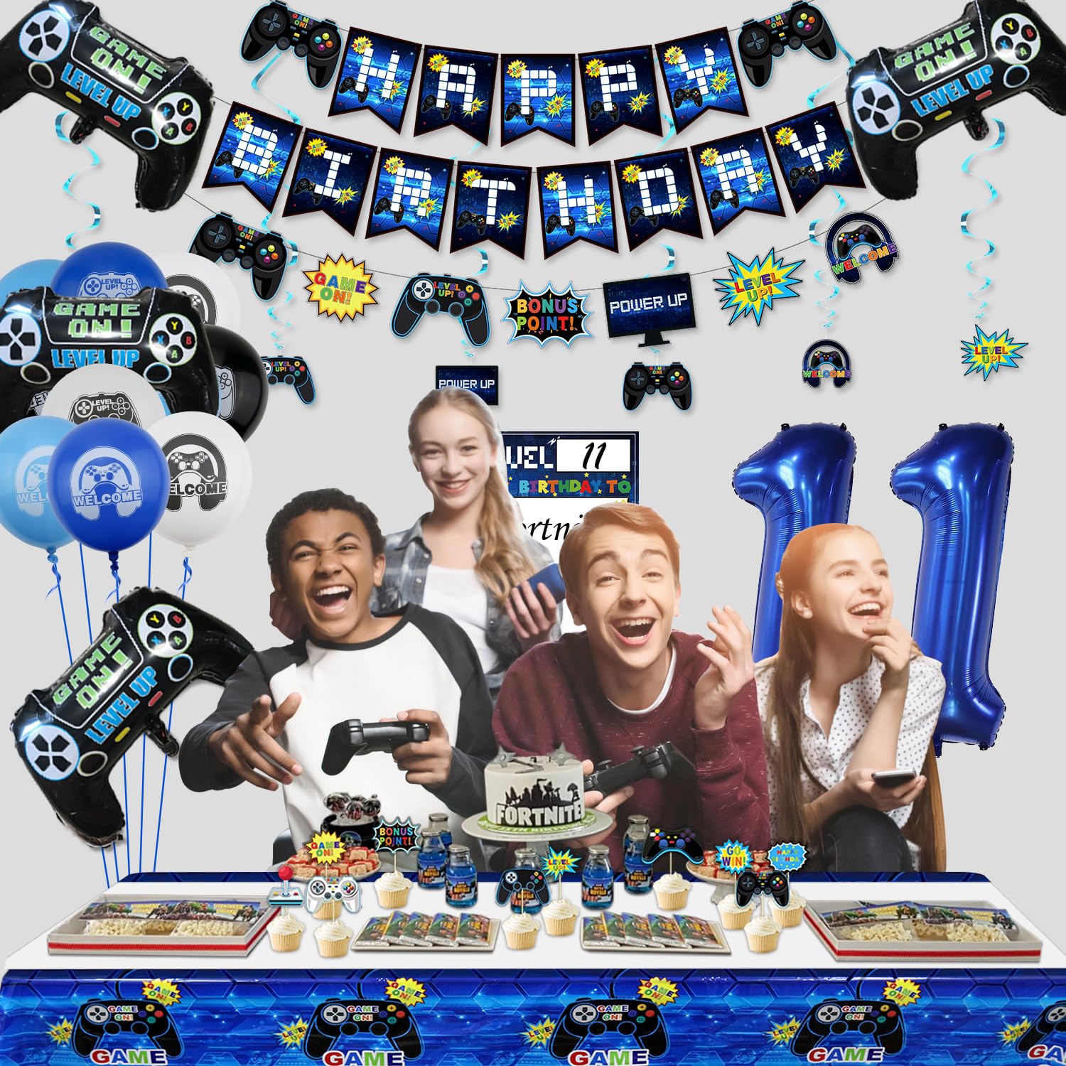 Decorazioni Compleanno Videogiochi Decorazioni Per 11° Compleanno Per Ragazzi Decorazioni Per Feste Decorazione Compleanno 11 Anni