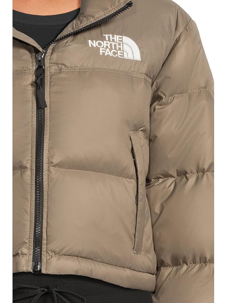 Taupe The North Face Nuptse Short Jacket