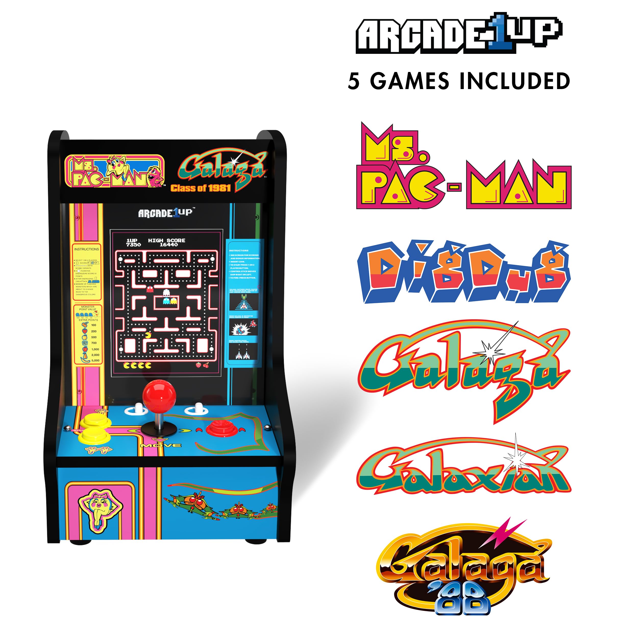 パックマンさん専用 Amazon | Arcade1Up Ms. PAC-Man/Galaga Class of '81