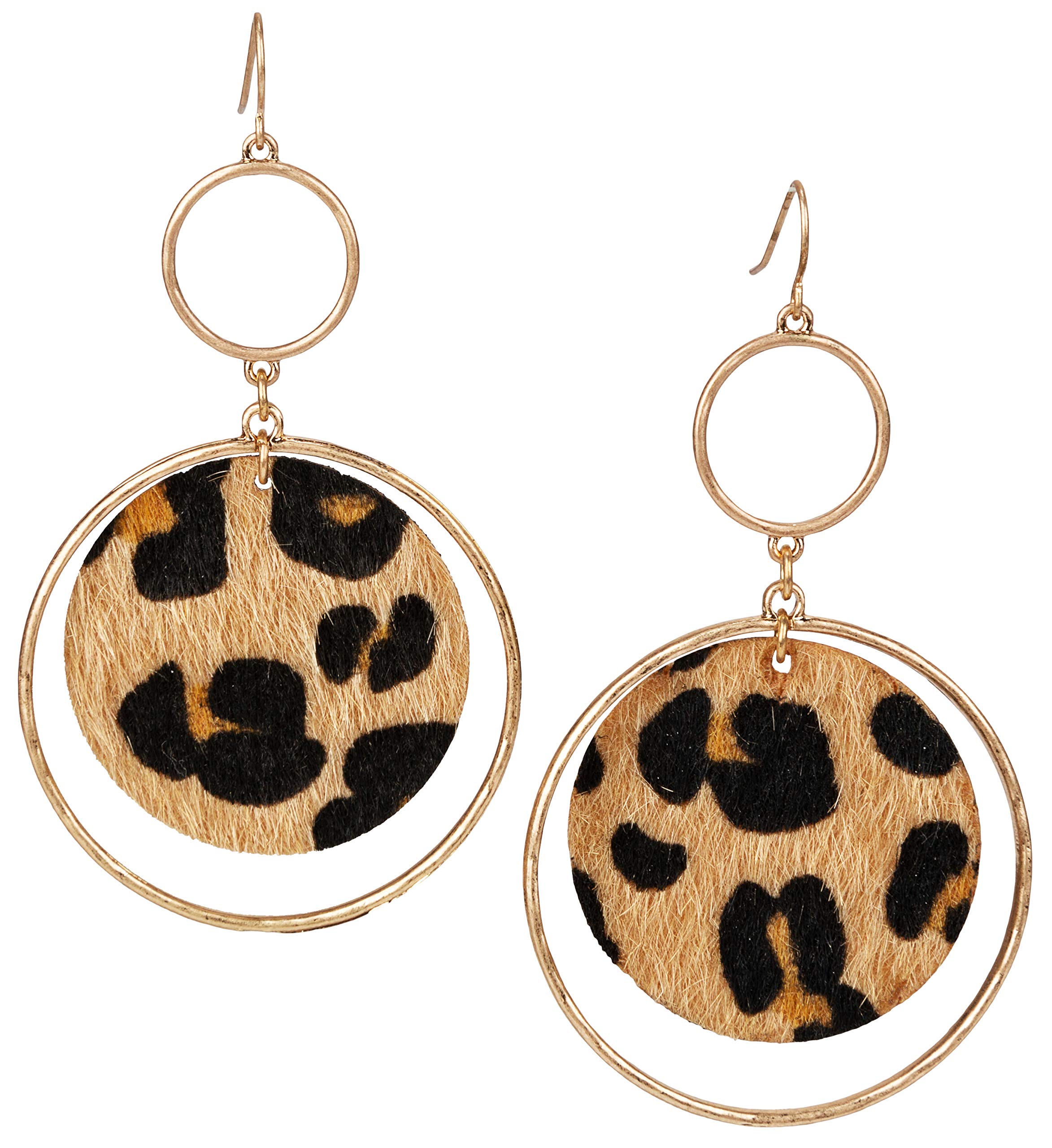 SPUNKYsoul Leopard Statement Hoop Earrings