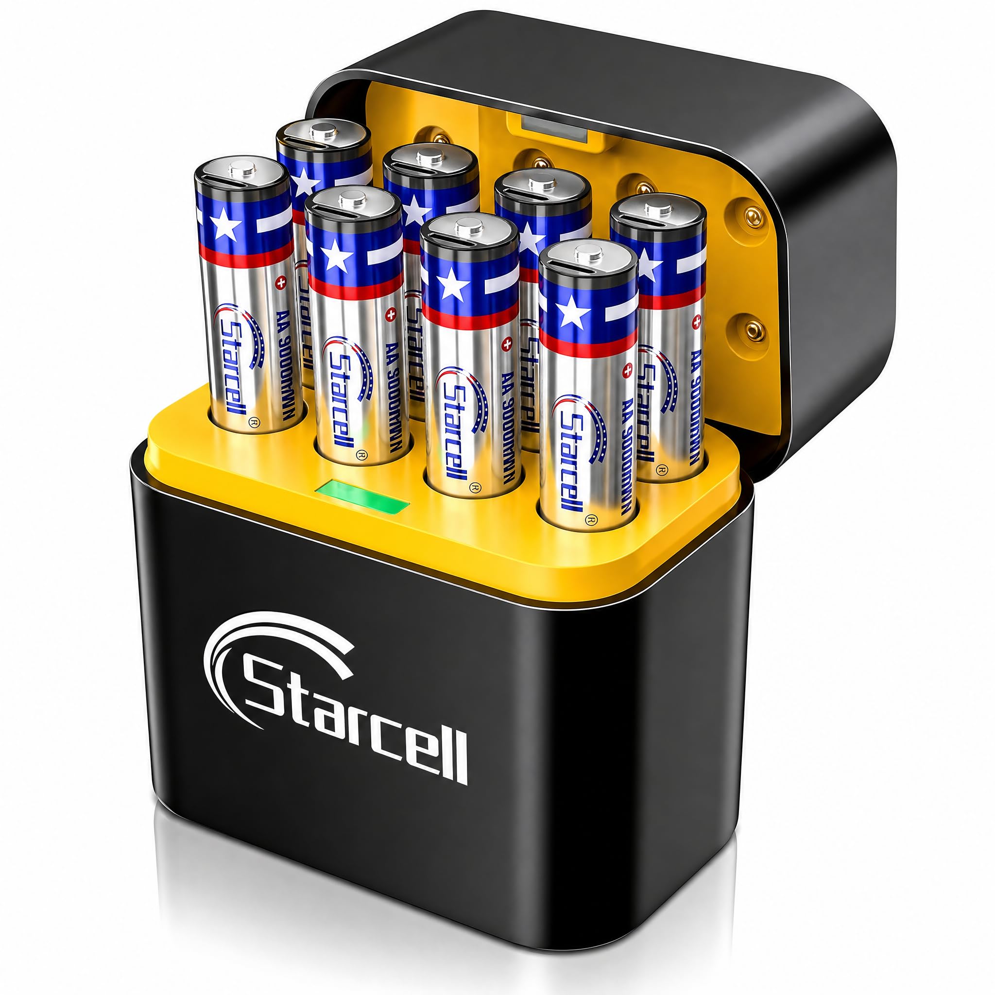 Rechargeable AAA Batteries with Wireless Fast Charger Kit | 1.5V High Capacity 𝕃𝕚𝕥𝕙𝕚𝕦𝕞 1200 mAh AAA Pack of 8 Batteries |1500+ Cycles |15‑Years Life | OEM | Made in United States-image-17