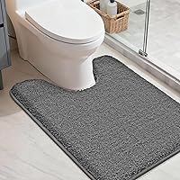 Vista 26 de COSY HOMEER Alfombras extra gruesas para el baño, tapetes de baño antideslizantes, tapete de felpa suave, peludo y 100% micro poliéster, tapete