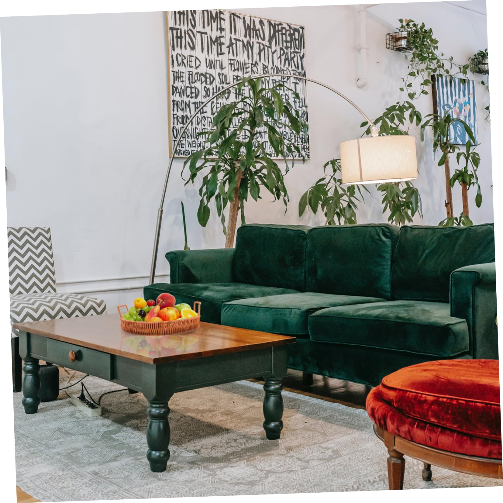 CIYODO 1pc Storage Basket Round Serving Platter Round Rattan Basket Rattan Serving Tray Home Decoration Breakfast Foods Snacks Container Wicker Serving Tray Trays Brown Plastic re-usable