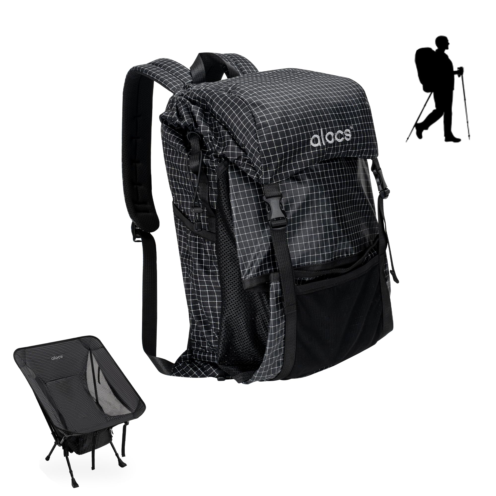 Amazon.com: Alocs 3-in-1 Hiking Camping Backpack Chair with