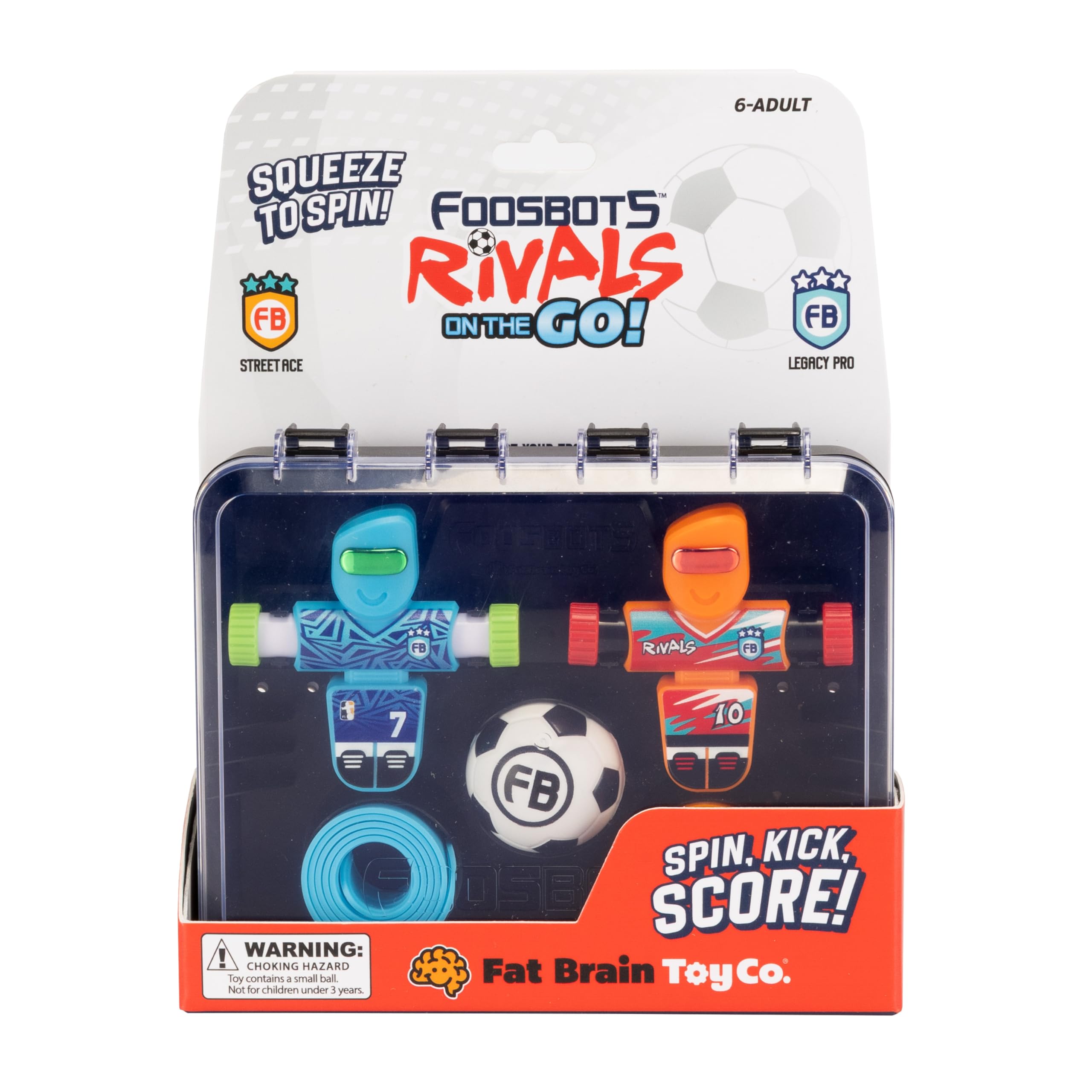 Foosbots Rivals On the Go, Tabletop Trickshot Game, 2 Player Soccer Toys, Games for Kids…
