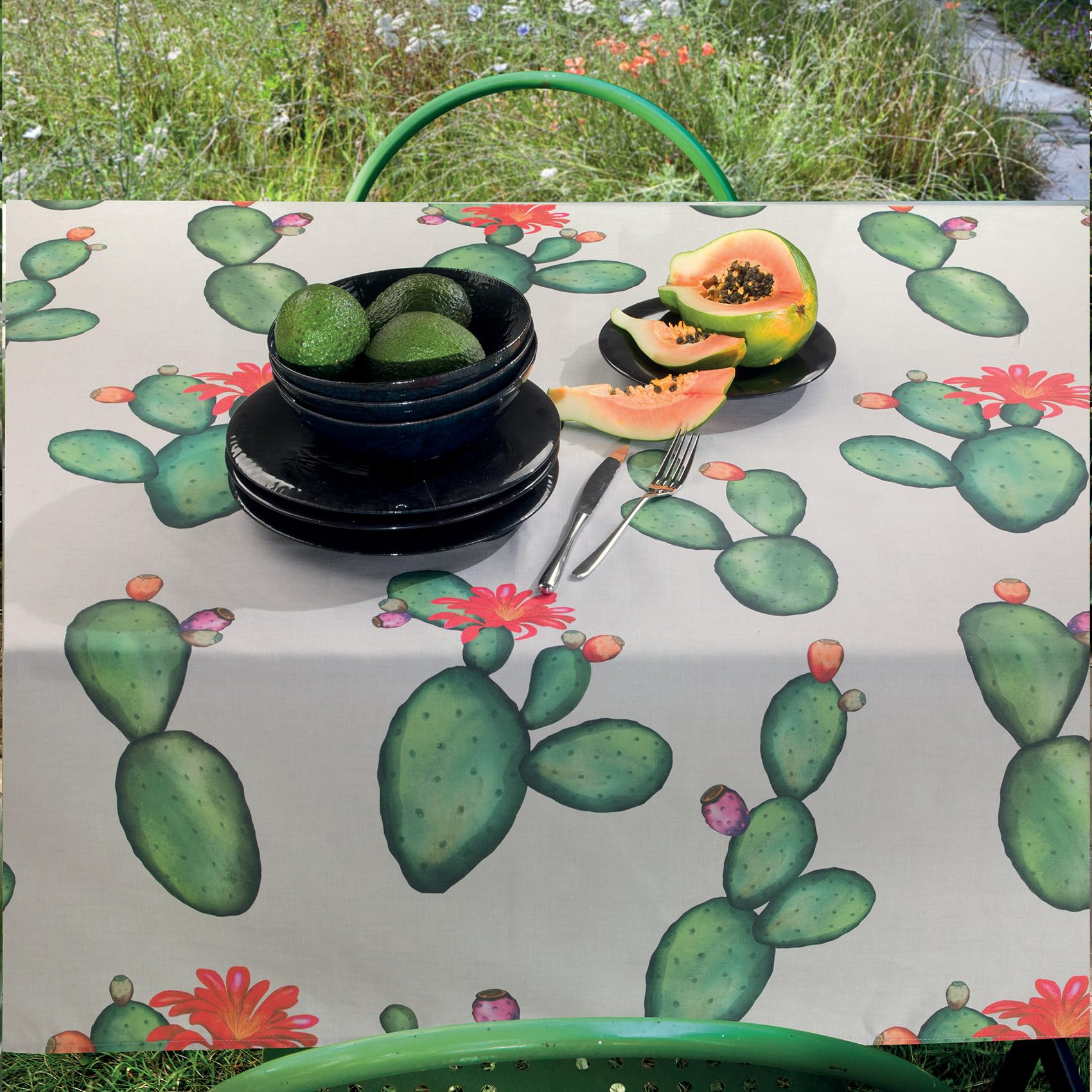 Gabel FRIDA Anti-Stain Tablecloth in Pure Cotton Printed Made in Italy