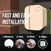 Vista 6 de Elevador de sensor para Ring Elevador de sensor de contacto de alarma de 2ª generación Espaciador de alarma con adhesivo 3M - Sensor/imán