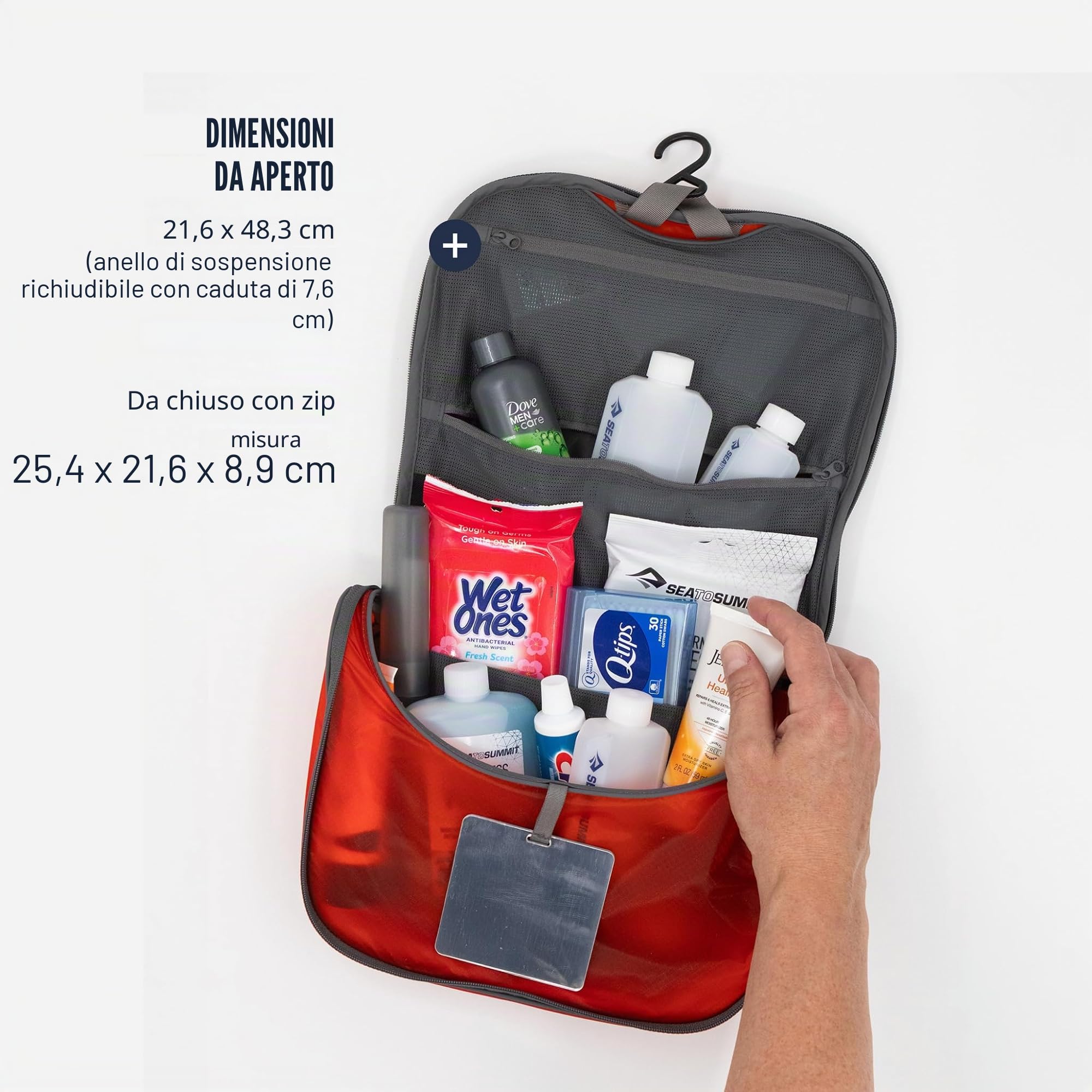 Sea to Summit TravellingLight - Beauty case da viaggio da appendere per uomini e donne