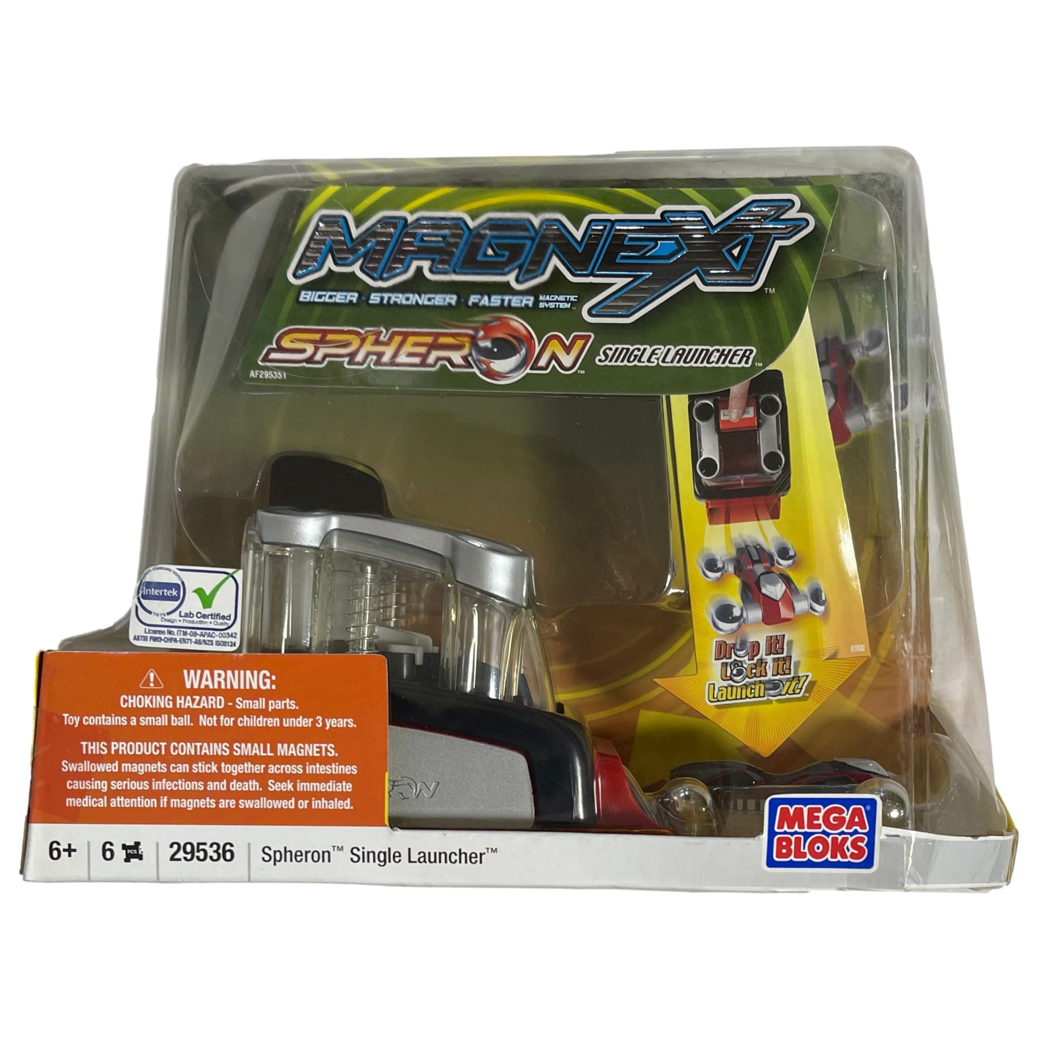 Mega BloksMagnext Spheron single Launcher Red