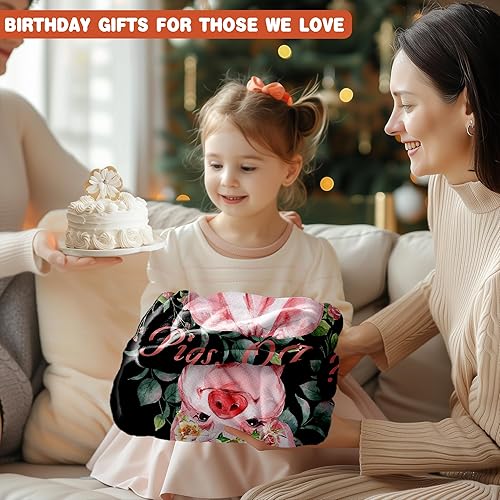 Miniatura 4 de Manta de animales de granja, regalo para niños y niñas, diseño de celosía, cálida, acogedora, suave, de felpa, ligera, de 40 x 50 pulgadas, para