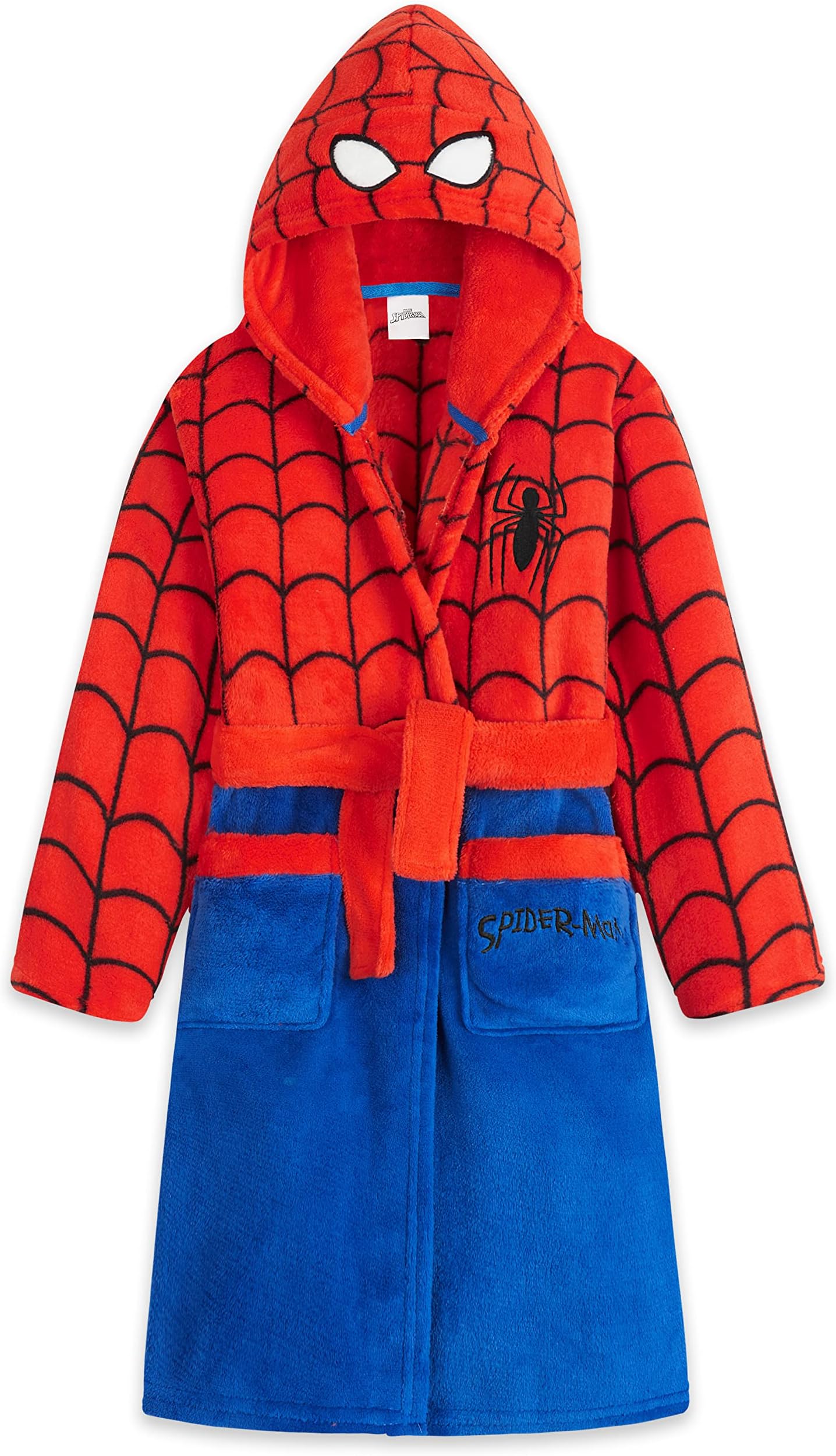 Boys Dressing Gown, Spiderman Fluffy Dressing Gown