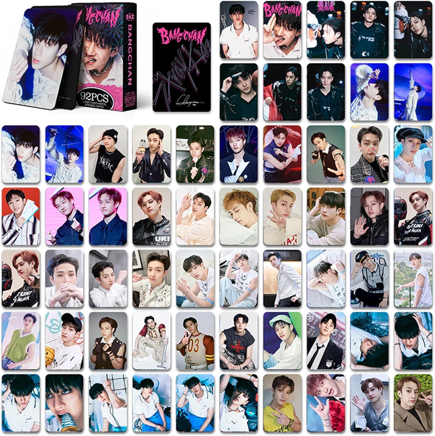 Stray Kids Bang Chan fotokarty 92 szt. bezpańskich dzieci