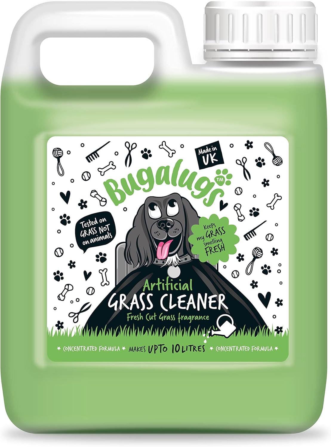 BUGALUGS Artificial Grass Cleaner Dog Safe, Pet Disinfectant & Lawn
