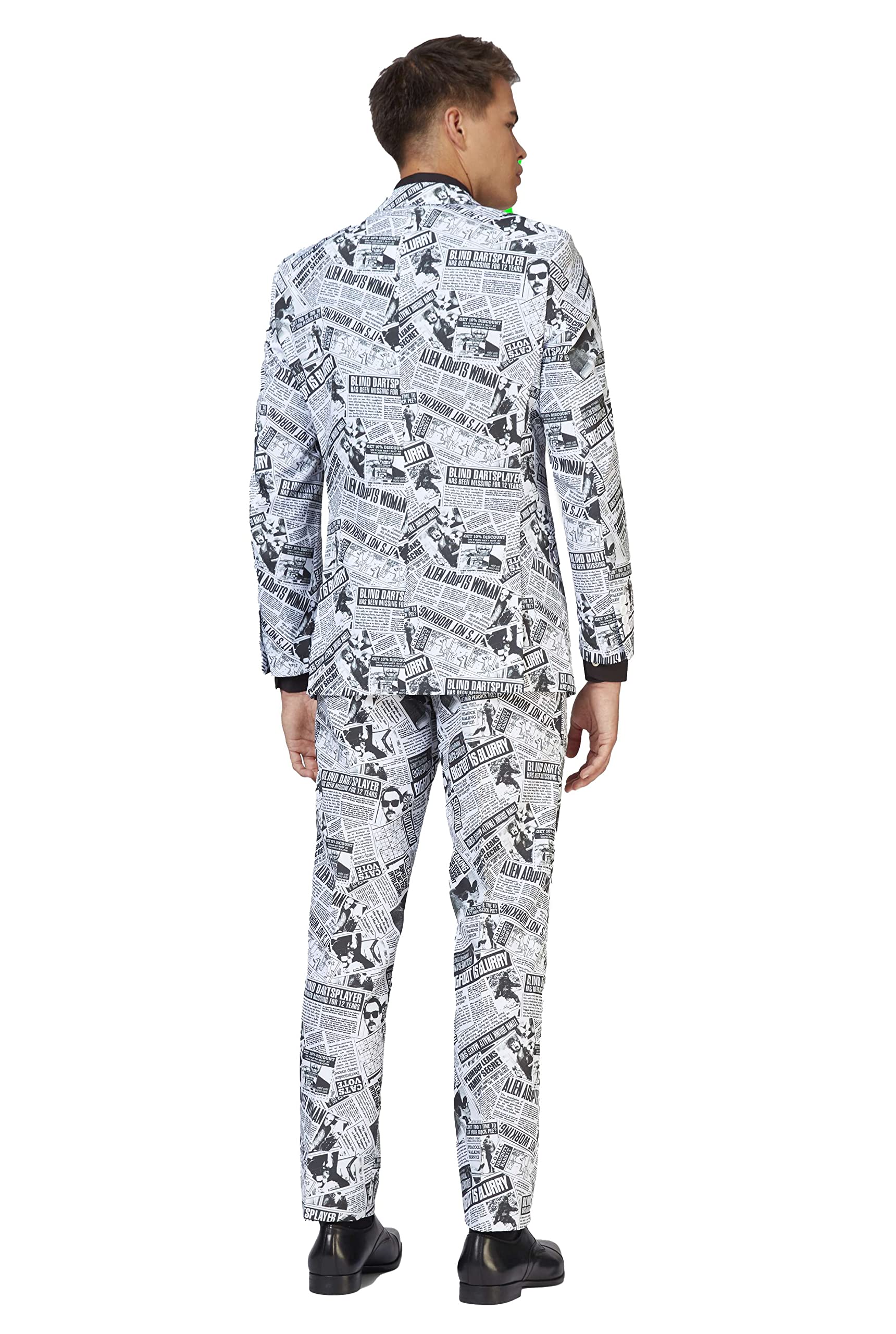 OppoSuits Stroje imprezowe w jednolitym kolorze - kolorowe stroje na studniówkę - wesela - wieczory kawalerskie - w zestawie z marynarką, spodniami i krawatem