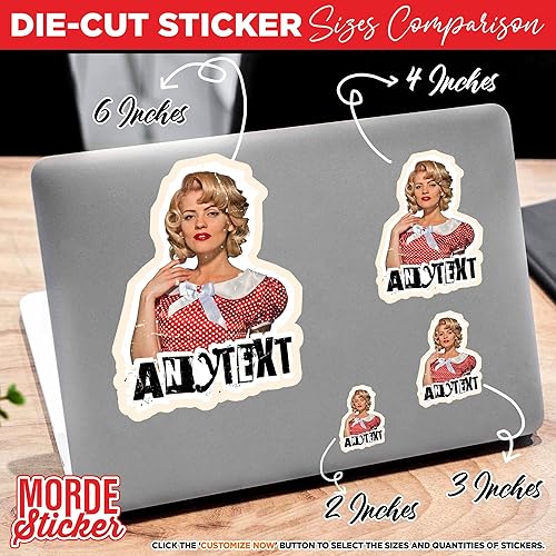 Miniatura 5 de Adhesivo retro personalizado con foto retro vintage, imagen y nombre, calcomanías de vinilo impermeables para laptop, botella de agua, autos, funda