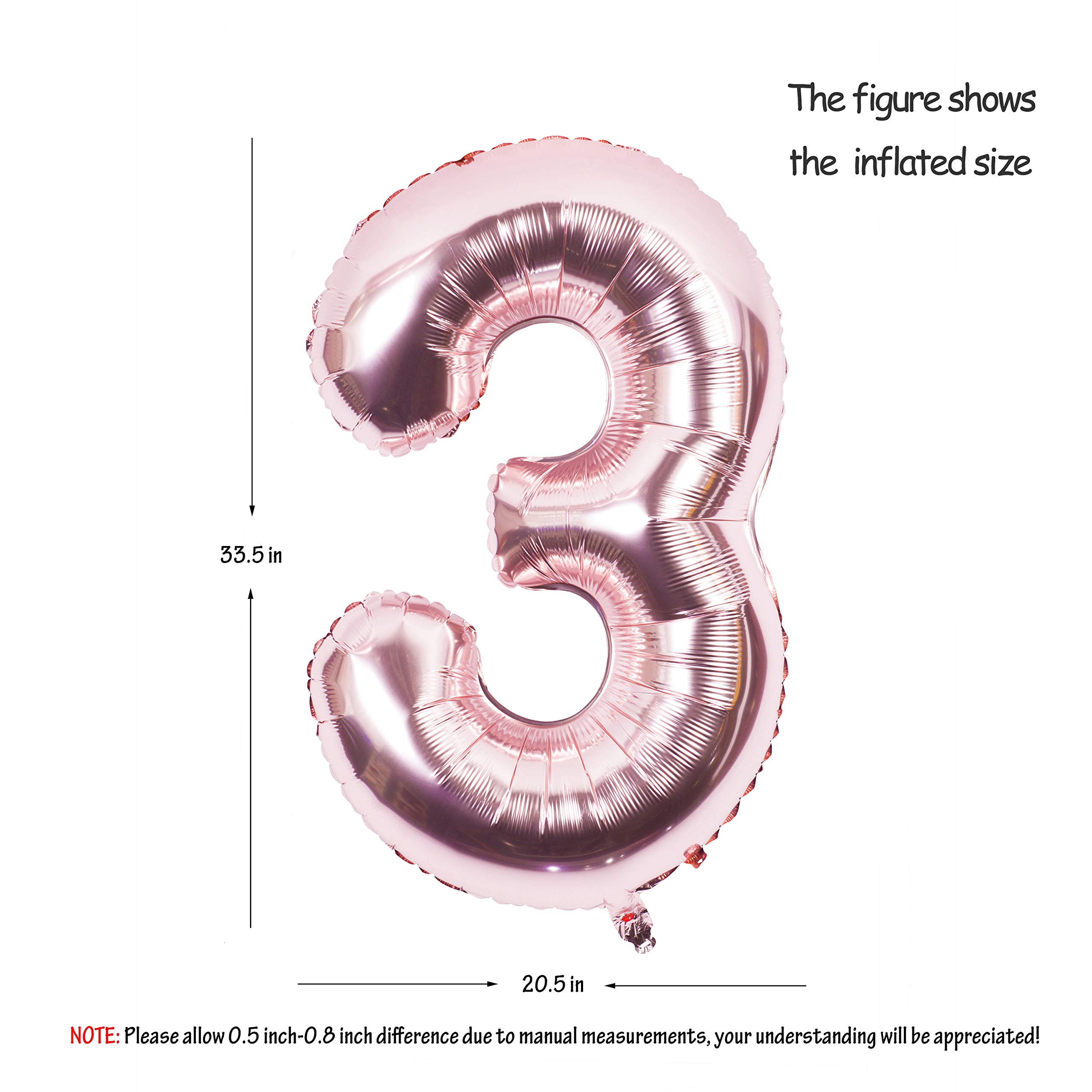 Red 0 balloon 40 Inch Giant Helium Foil Number 0 to 9 Red Balloon Birthday Wedding Party Digital Decorations (Number 0) — view 305