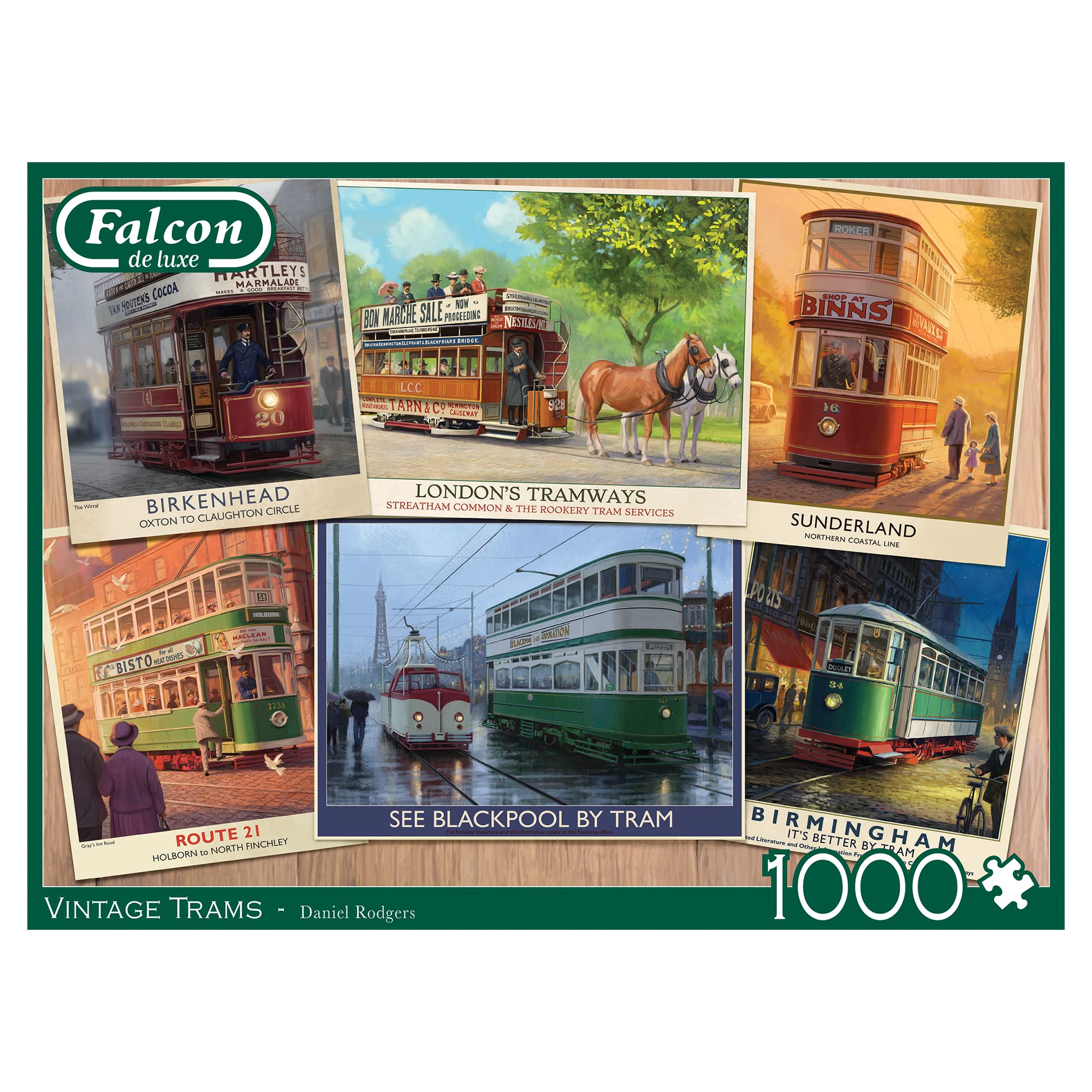 Vintage Trams - 1000 Teile