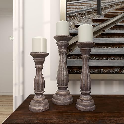 Miniatura 9 de Deco 79Madera Candle Holder